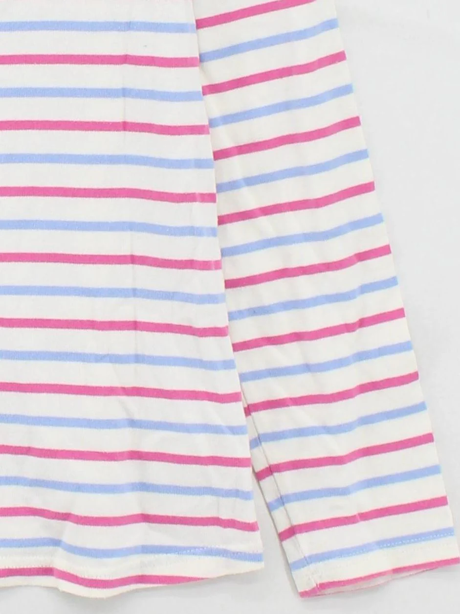 Joules Women's Top M Multi Striped 100% Cotton Long Sleeve Round Neck Basic - Image 4
