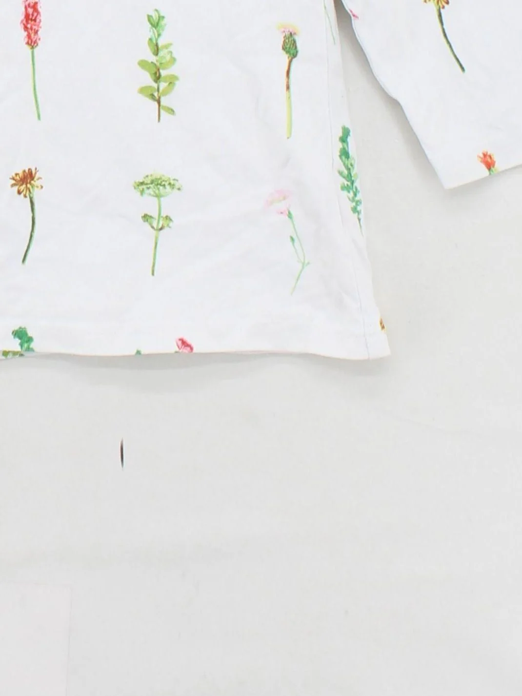 Joules Women's Top M White Floral 100% Cotton Long Sleeve Round Neck Basic - Image 4