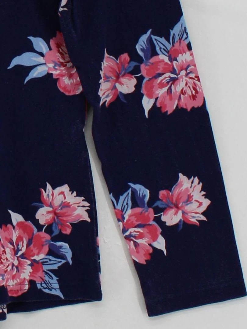 Joules Women's Top S Blue Floral 100% Cotton Long Sleeve Round Neck Basic - Image 4