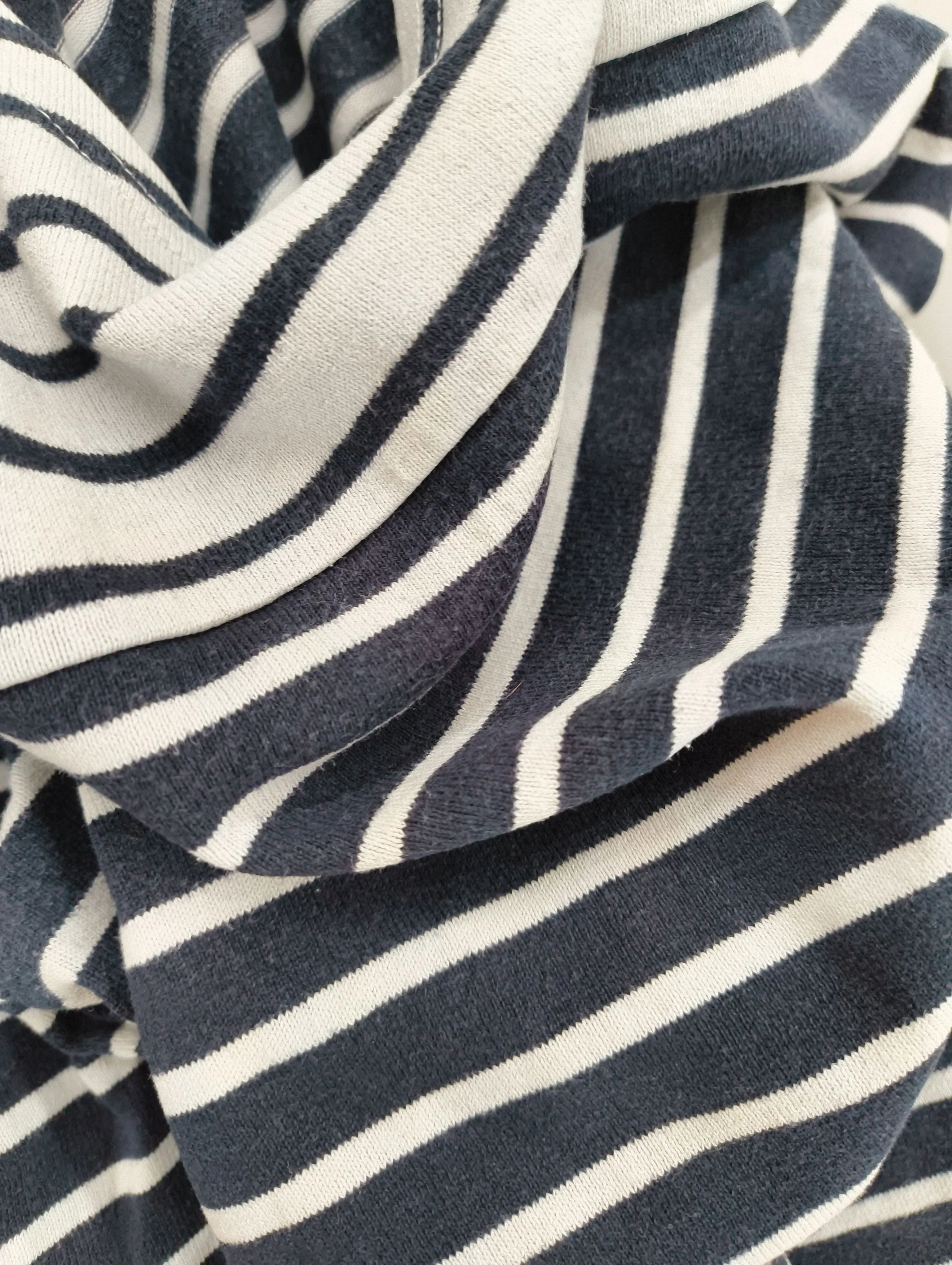 Joules Women's Top S Blue Striped 100% Other 3/4 Sleeve Round Neck Basic - Image 5