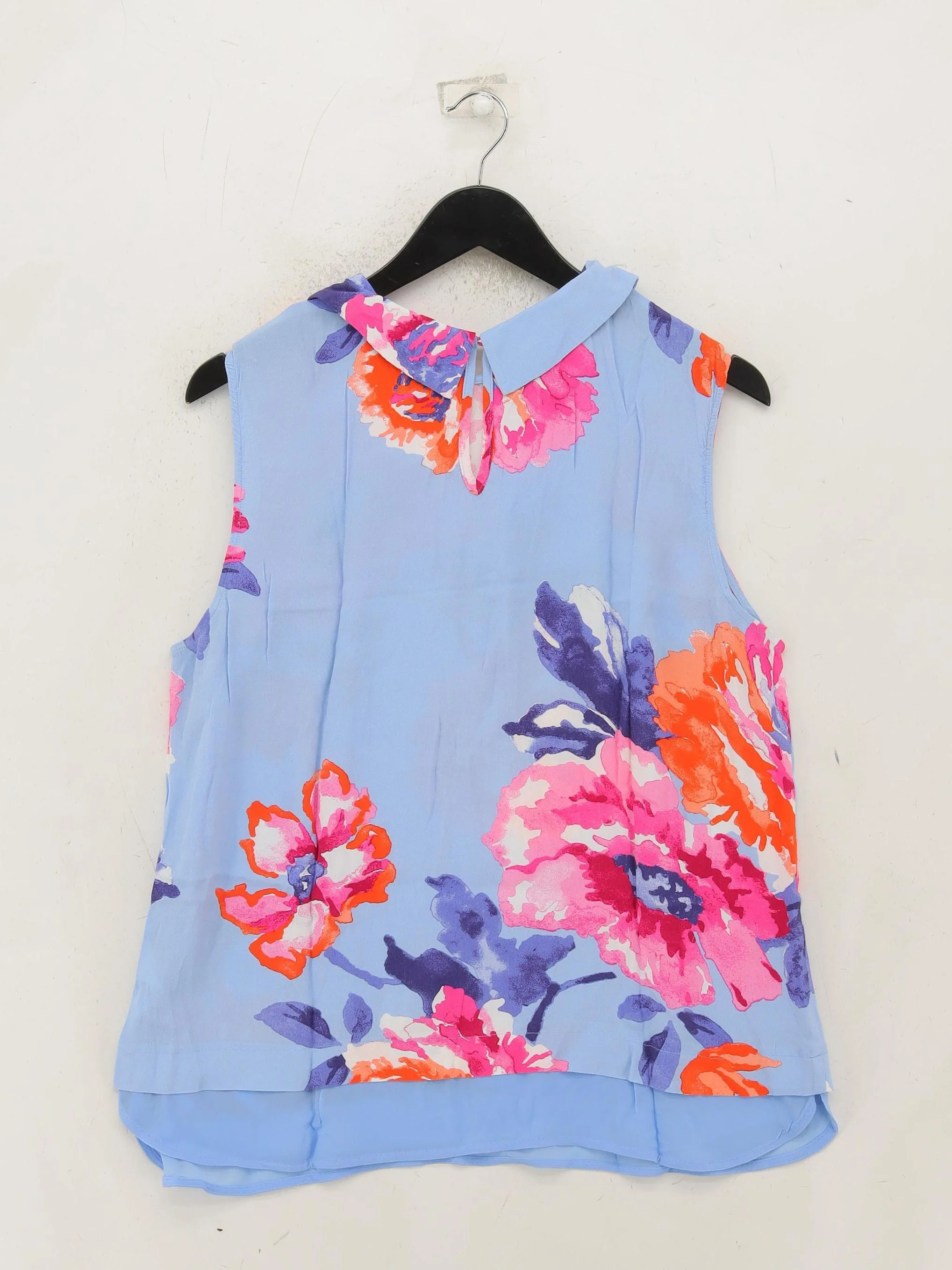 Joules Women's Top S Multi Floral 100% Viscose Sleeveless Collared Basic - Image 2