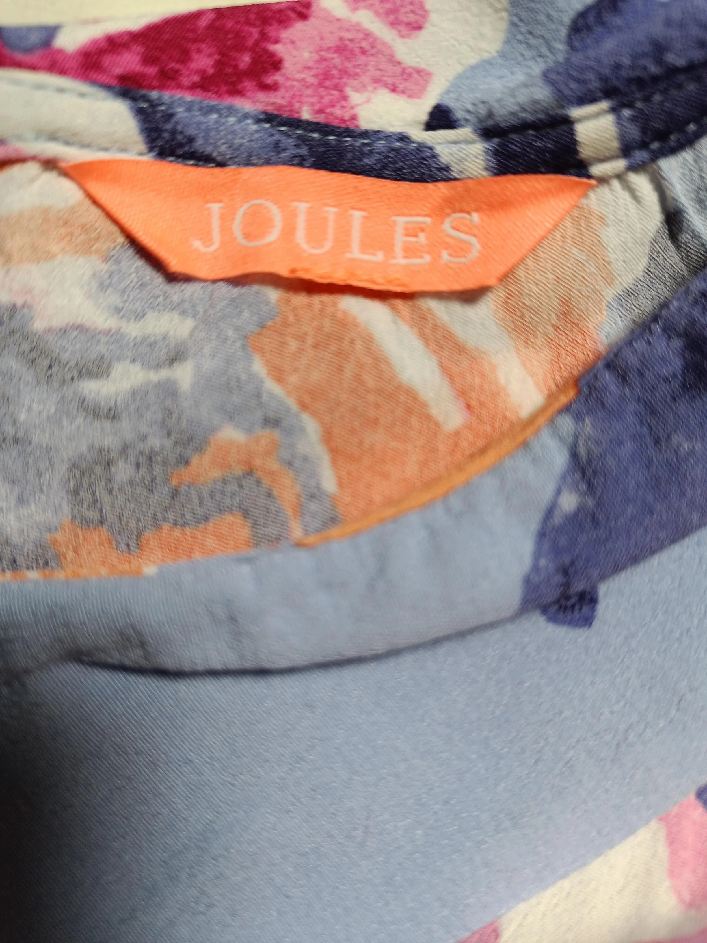 Joules Women's Top S Multi Floral 100% Viscose Sleeveless Collared Basic - Image 5