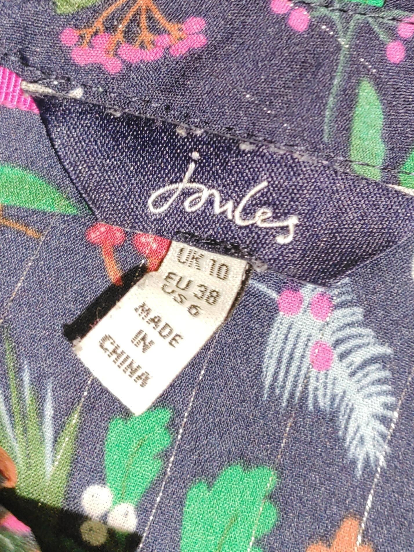 Joules Women's Top UK 10 Blue Polyester with Other Basic - Image 5