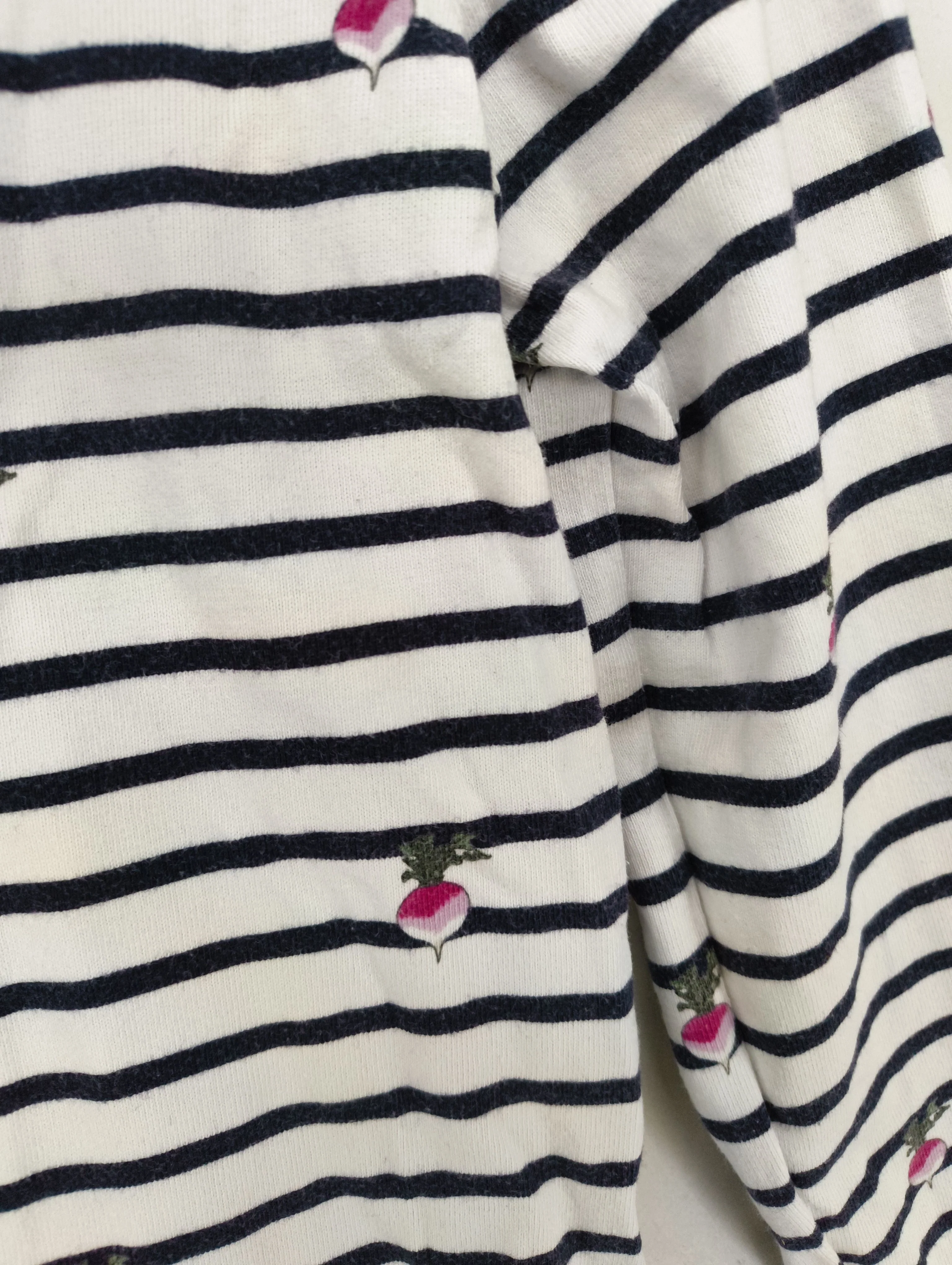 Joules Women's Top UK 10 Multi Striped 100% Cotton Long Sleeve Round Neck Basic - Image 5