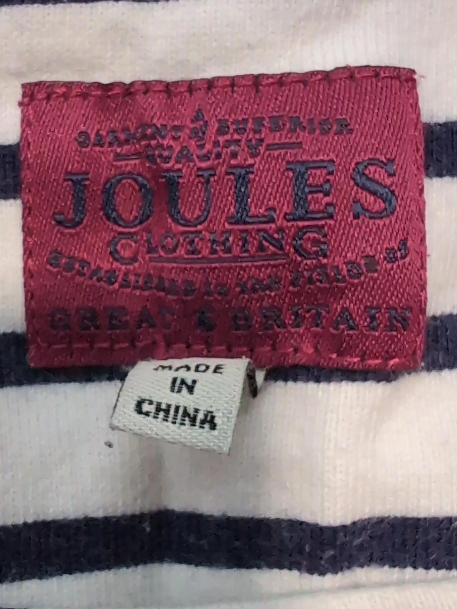Joules Women's Top UK 10 Multi Striped 100% Cotton Long Sleeve Round Neck Basic - Image 6