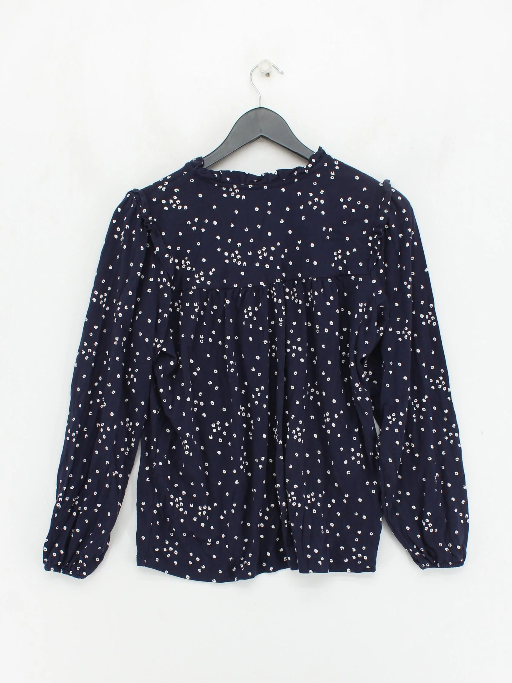 Joules Women's Top UK 14 Blue Cotton with Lyocell Modal Basic - Image 2