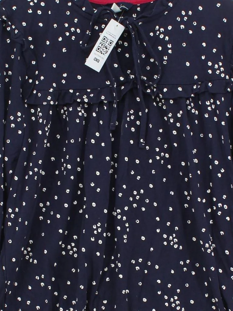 Joules Women's Top UK 14 Blue Cotton with Lyocell Modal Basic - Image 3