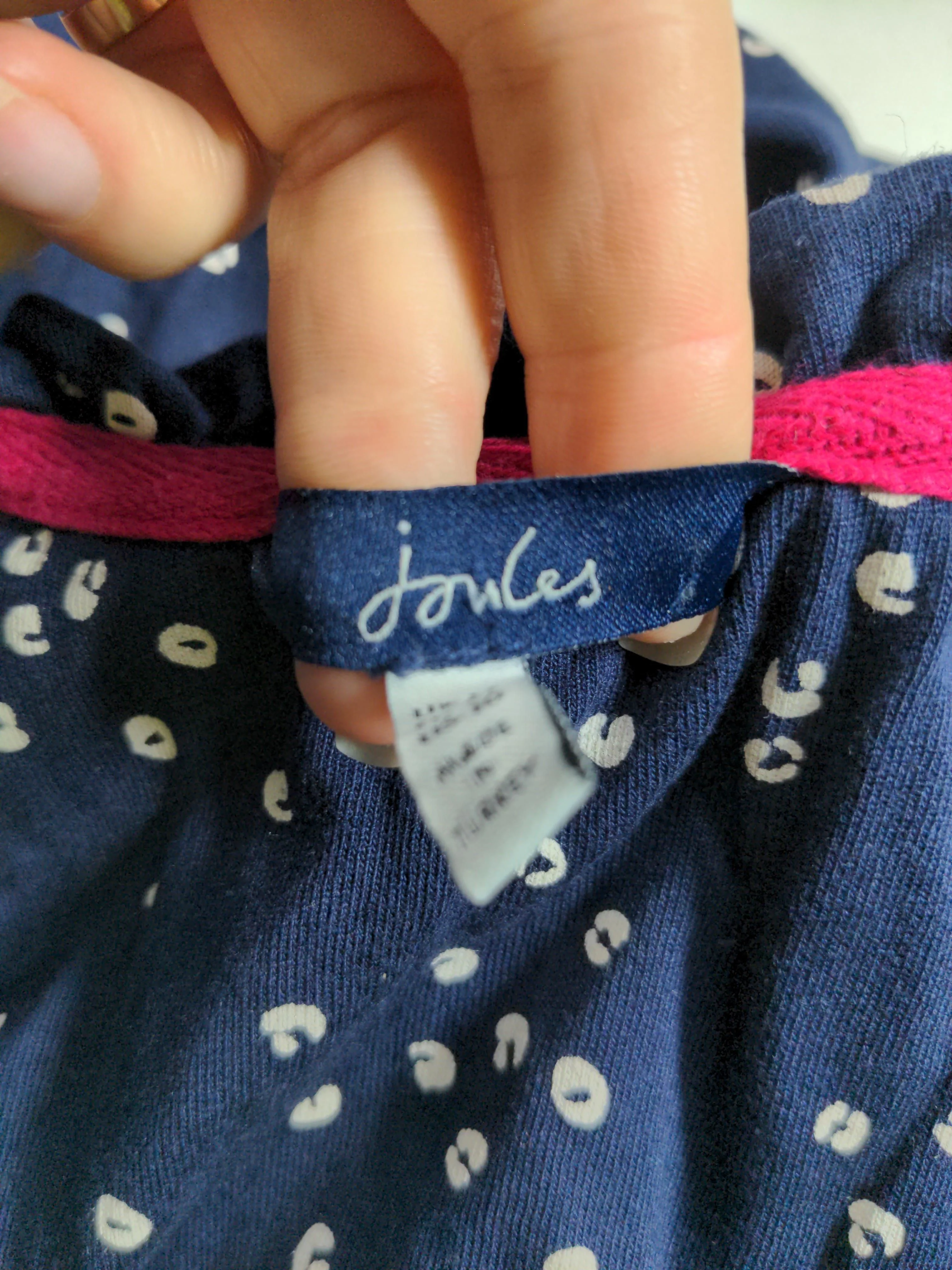 Joules Women's Top UK 14 Blue Cotton with Lyocell Modal Basic - Image 5