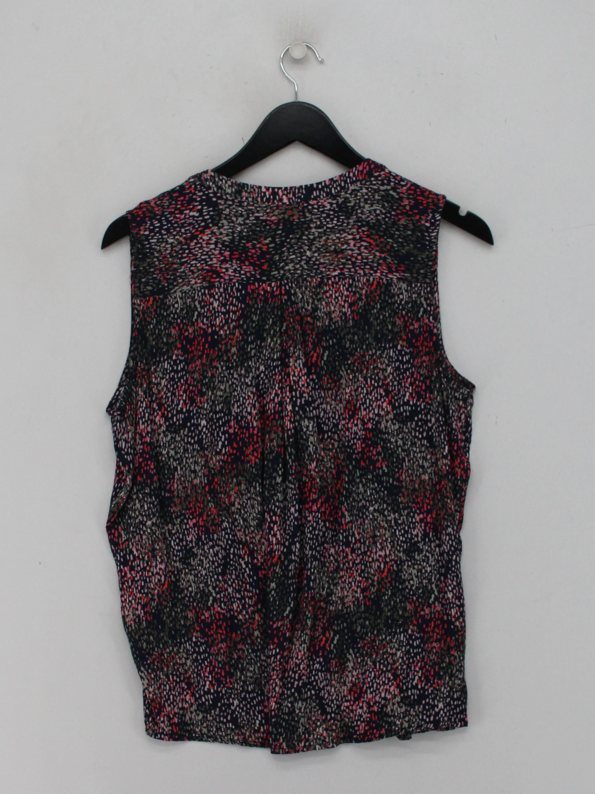 Joules Women's Top UK 14 Multi 100% Viscose Sleeveless V-Neck Basic - Image 2
