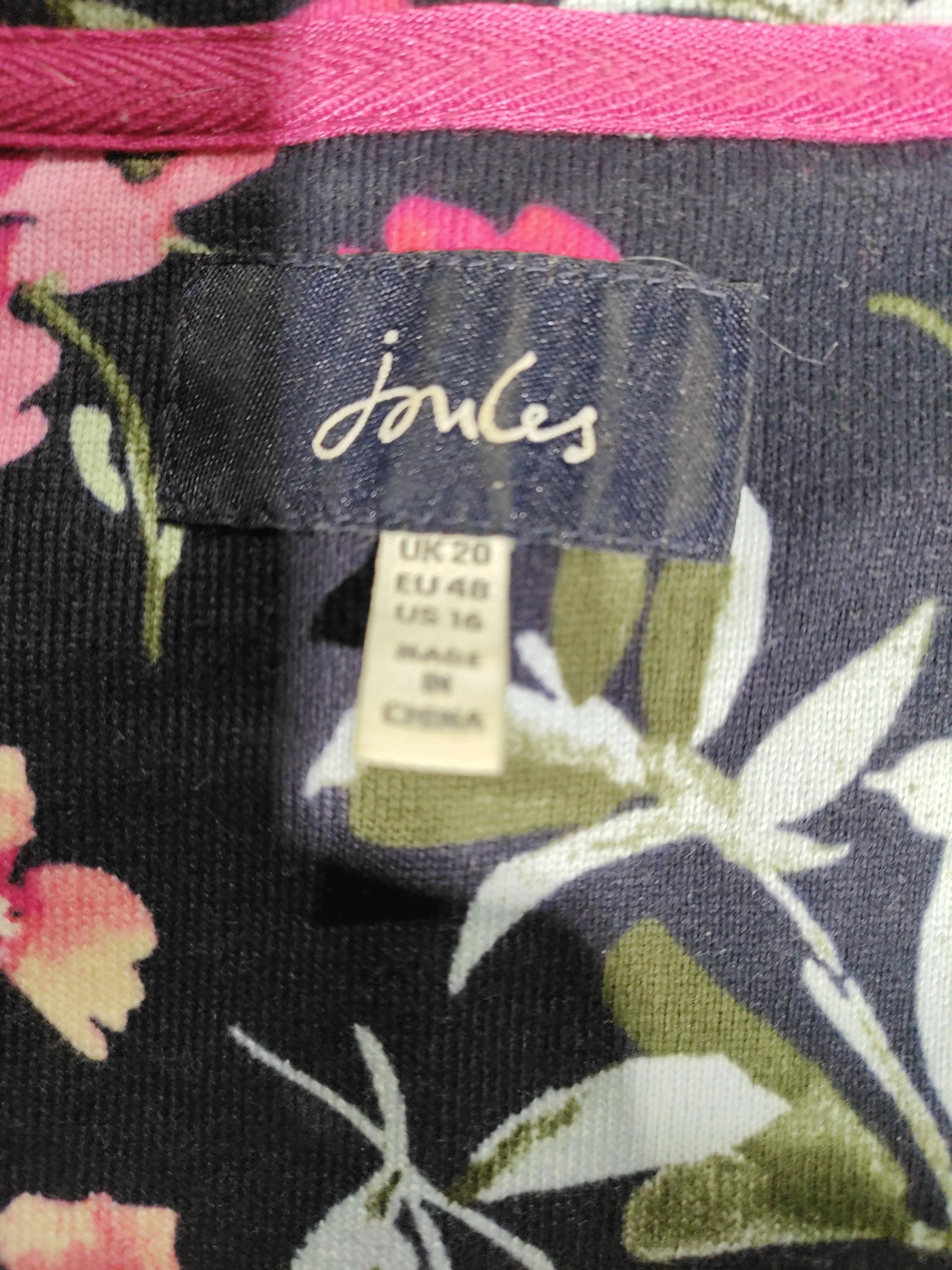 Joules Women's Top UK 20 Multi Floral 100% Cotton Long Sleeve Round Neck Basic - Image 5