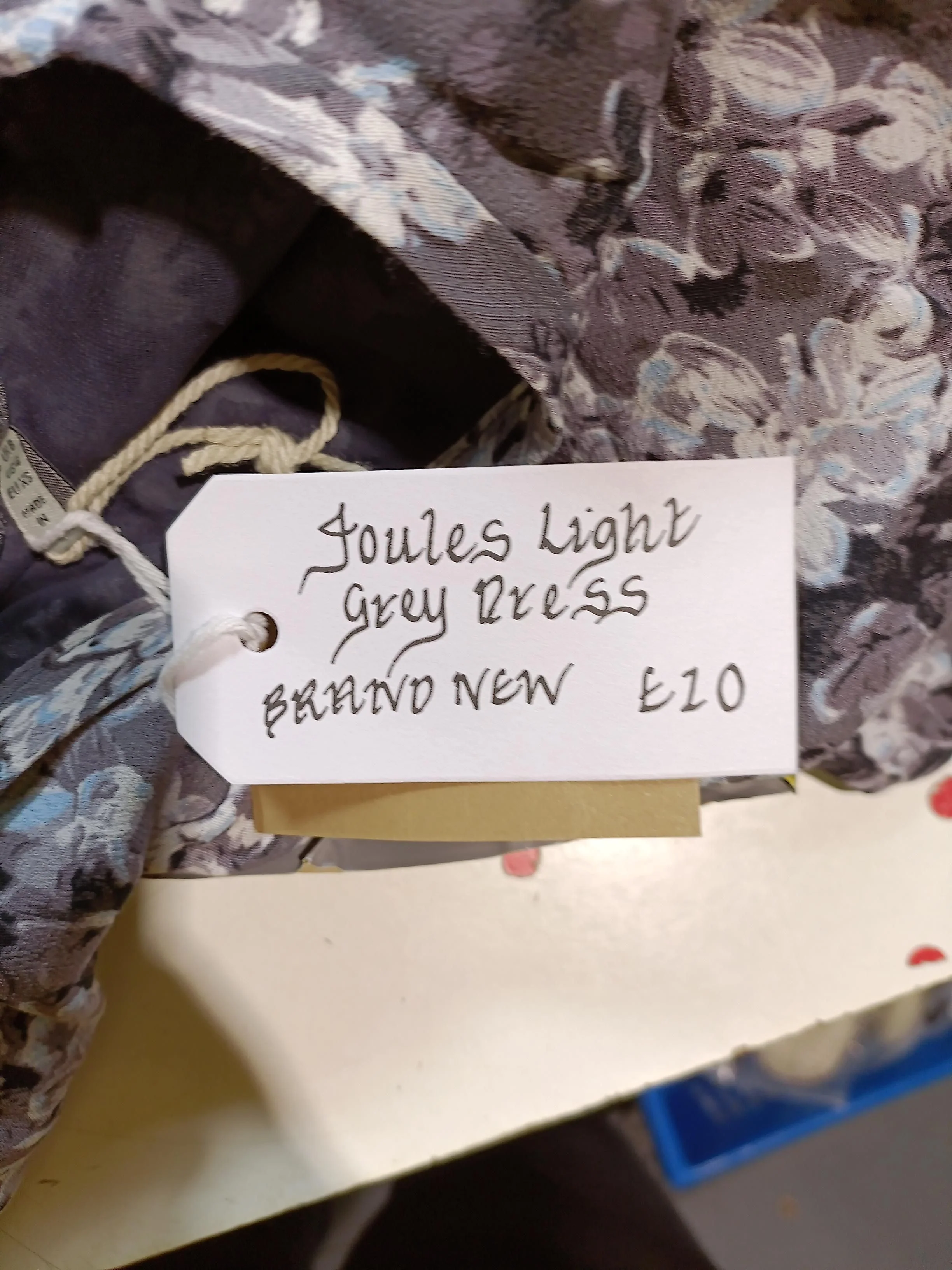 Joules Women's Top XS Grey Floral 100% Other 3/4 Sleeve Round Neck Basic - Image 6