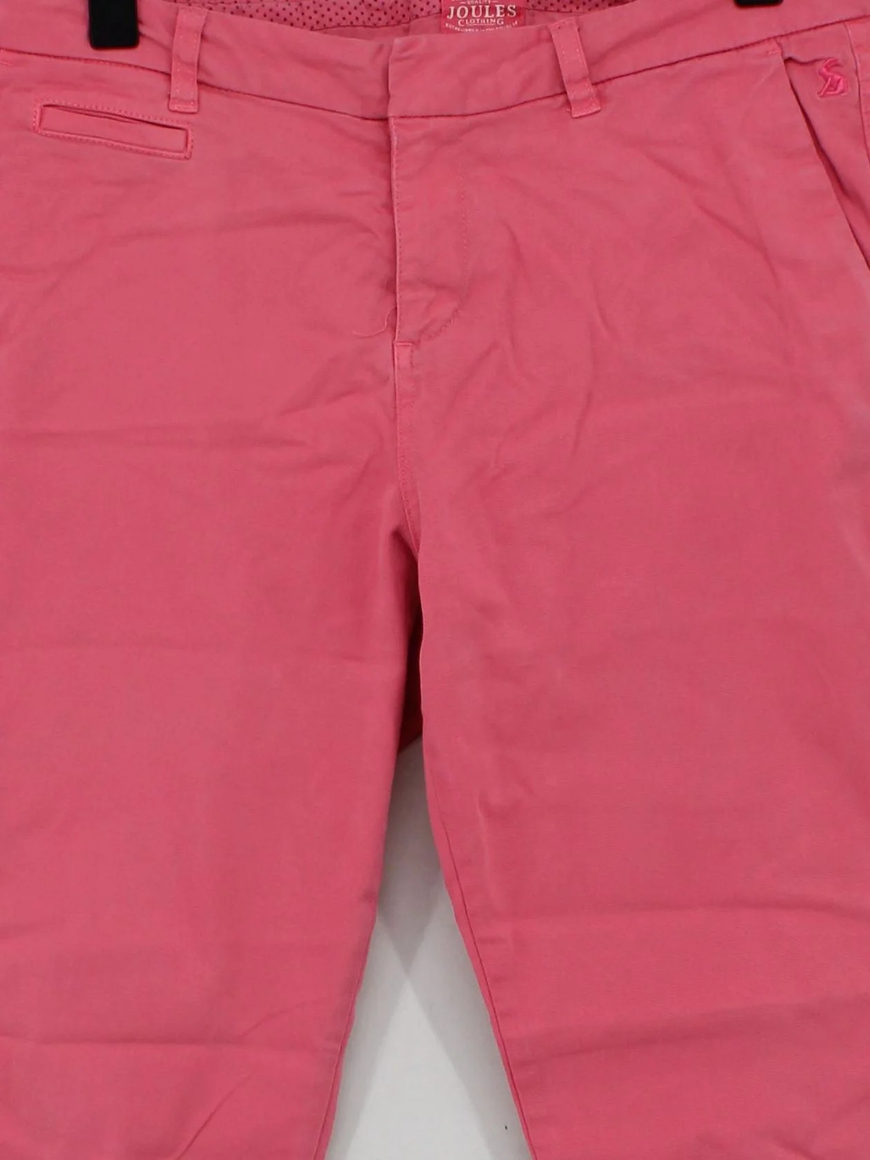 Joules Women's Trousers M Pink Cotton with Elastane Straight Chino - Image 3