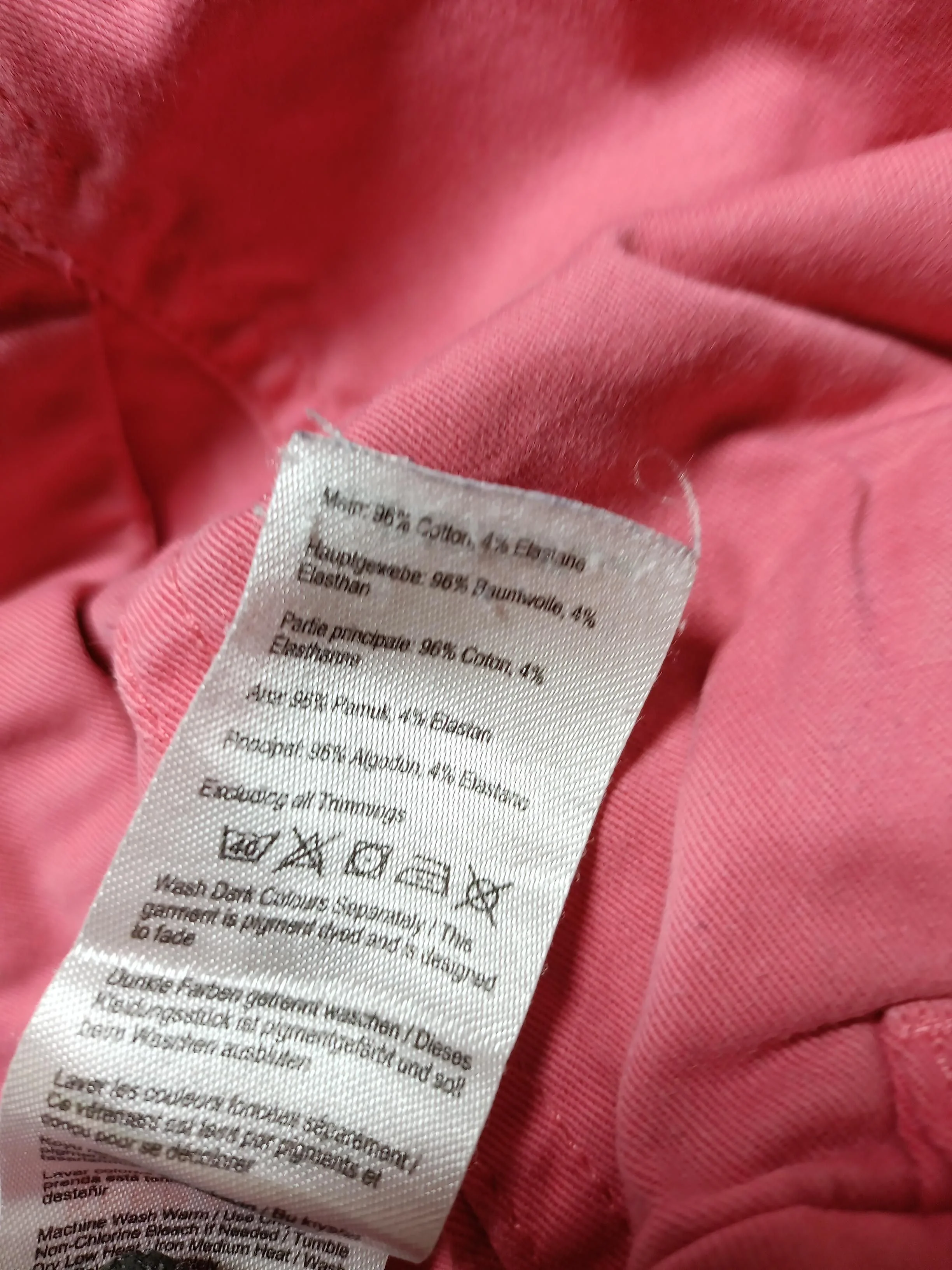 Joules Women's Trousers M Pink Cotton with Elastane Straight Chino - Image 6