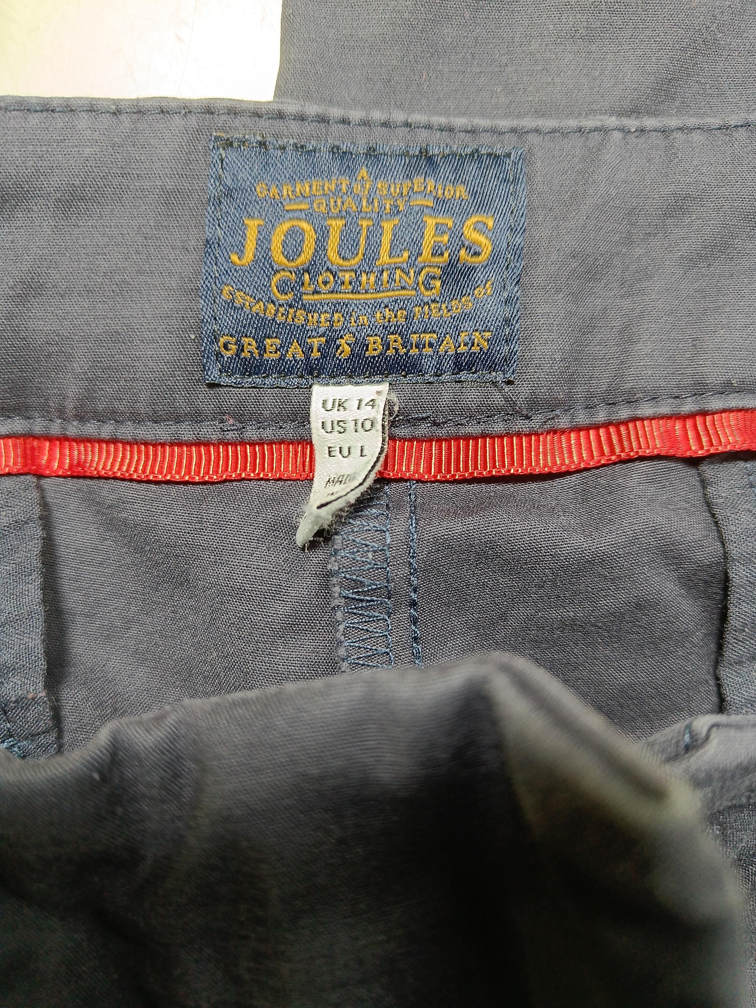 Joules Women's Trousers UK 14 Blue 100% Other Straight Capri - Image 5