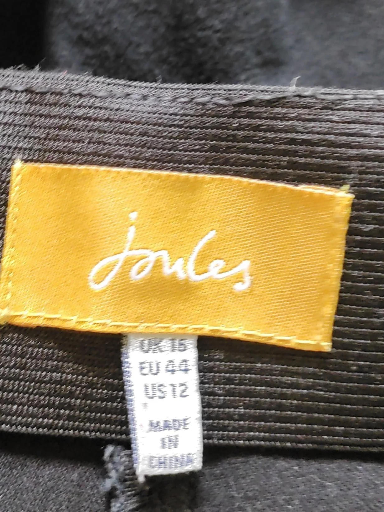 Joules Women's Trousers UK 16 Black Cotton with Elastane Straight Chino - Image 6