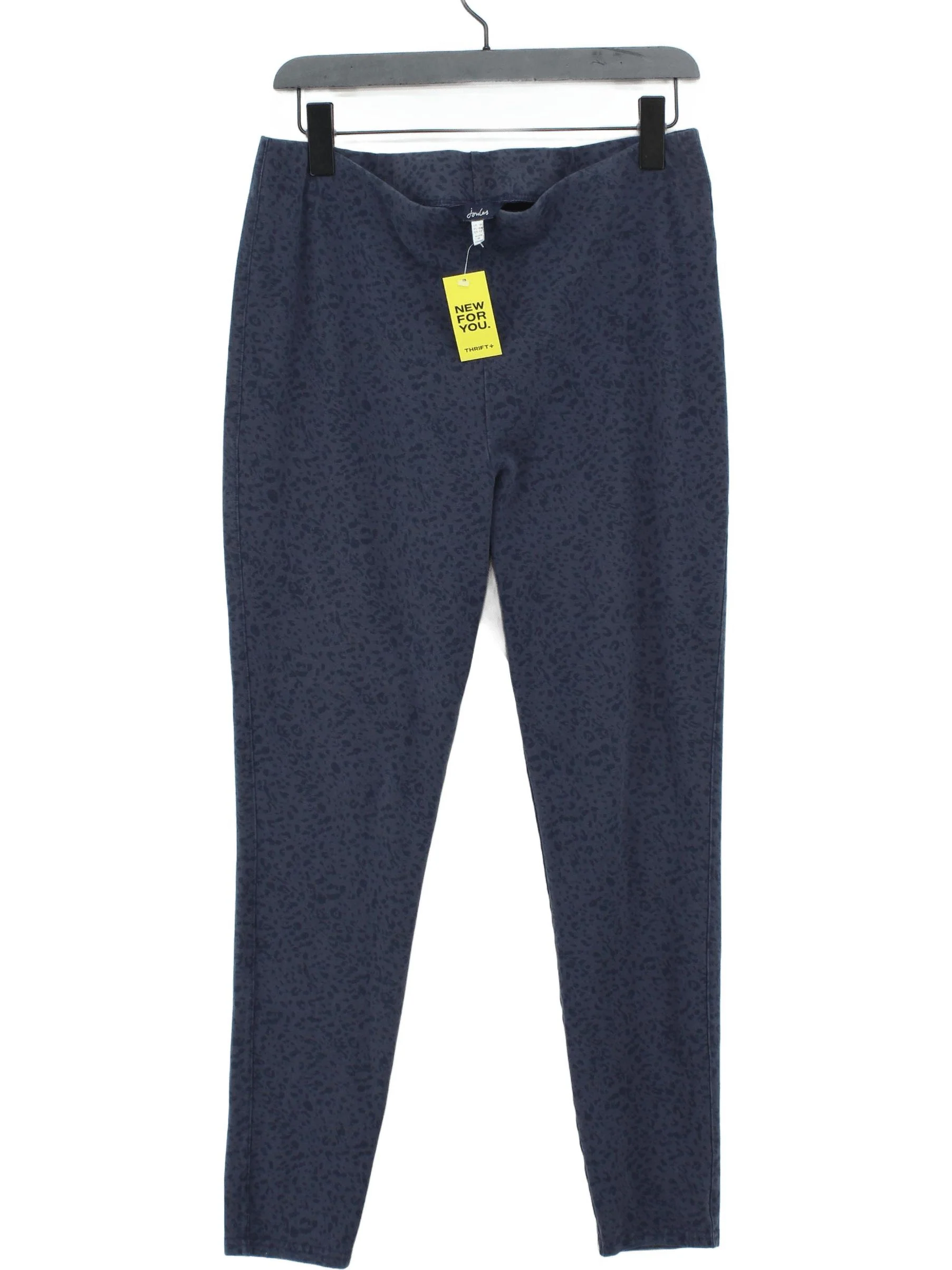 Joules Women's Trousers UK 16 Blue Cotton with Elastane Capri