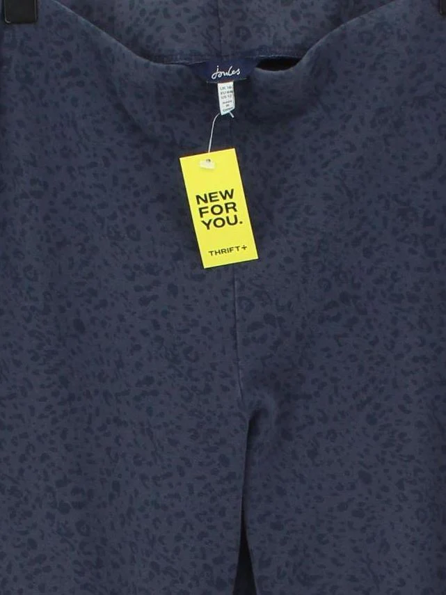 Joules Women's Trousers UK 16 Blue Cotton with Elastane Capri - Image 3