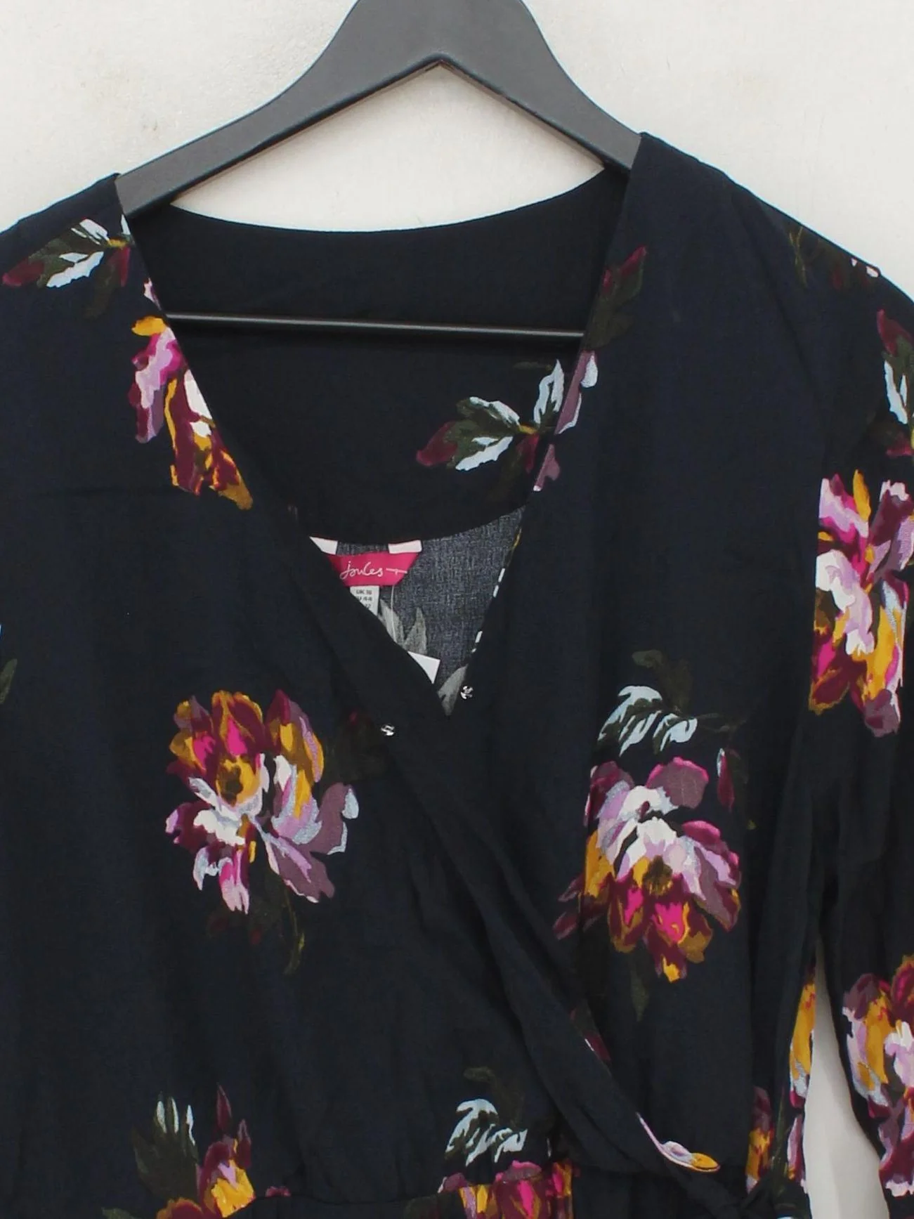 Joules Wrap Maxi Dress UK16 in Blue - Image 3