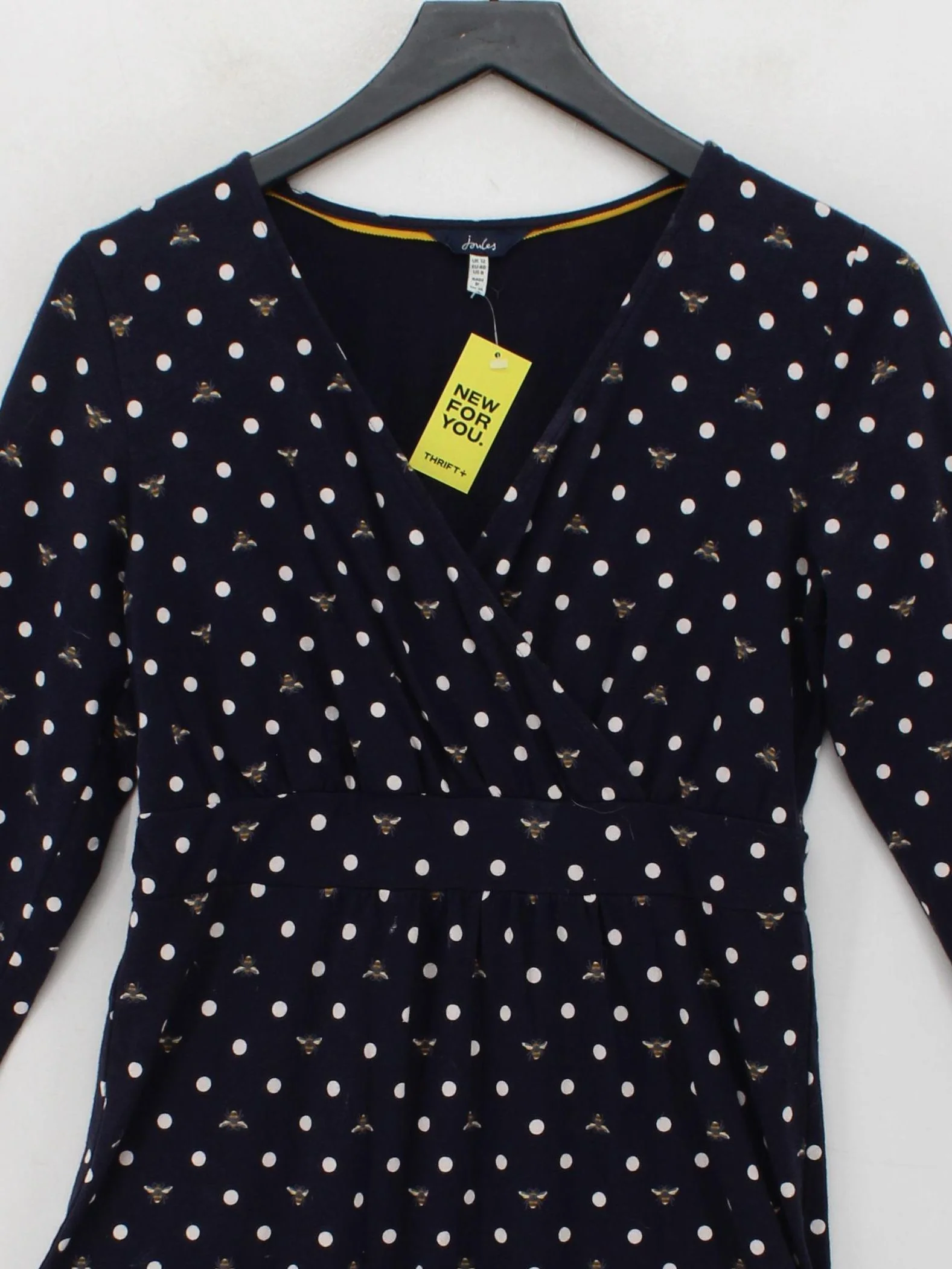 Joules Wrap Midi Dress UK12 in Blue - Image 3