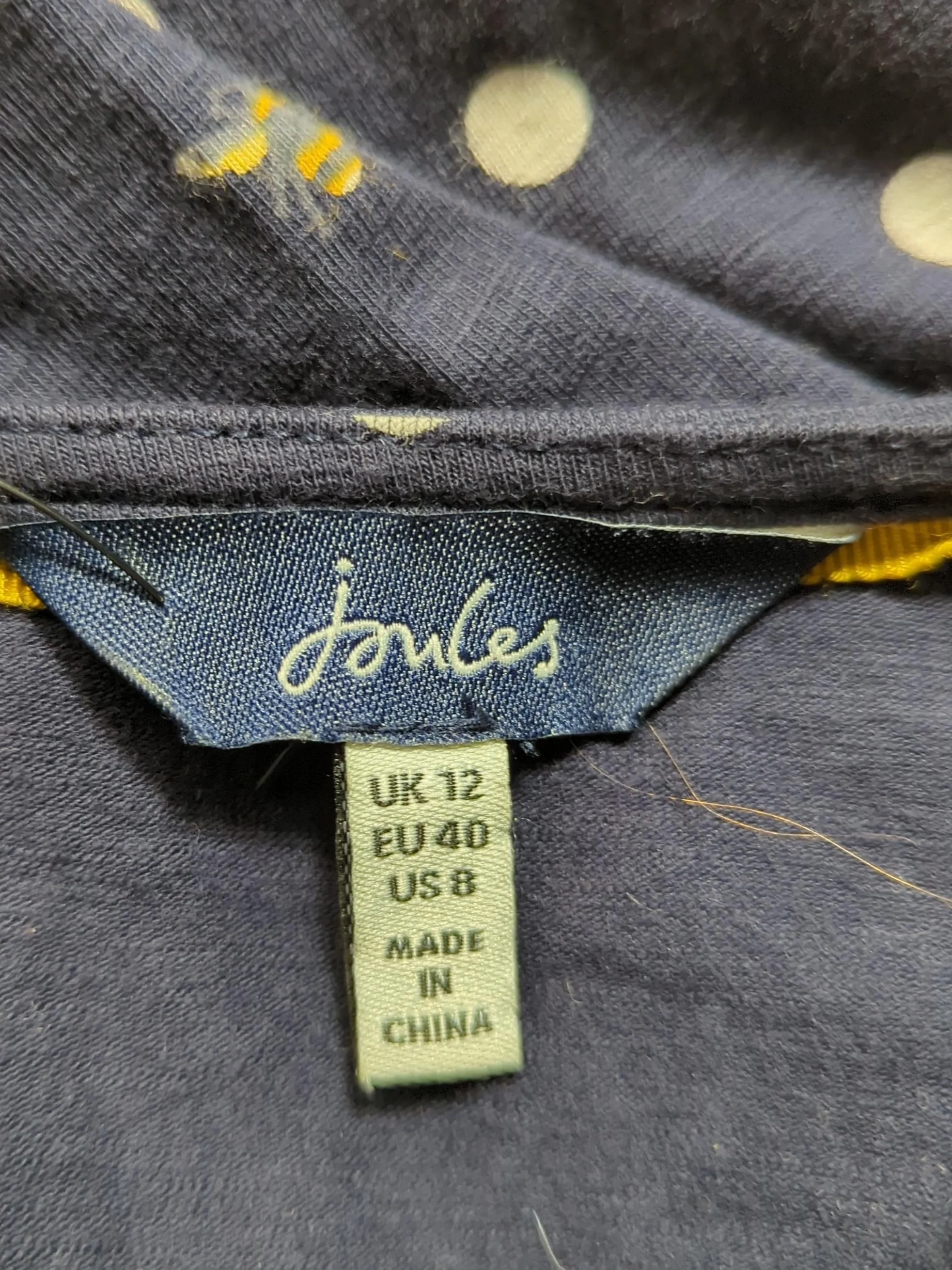 Joules Wrap Midi Dress UK12 in Blue - Image 5