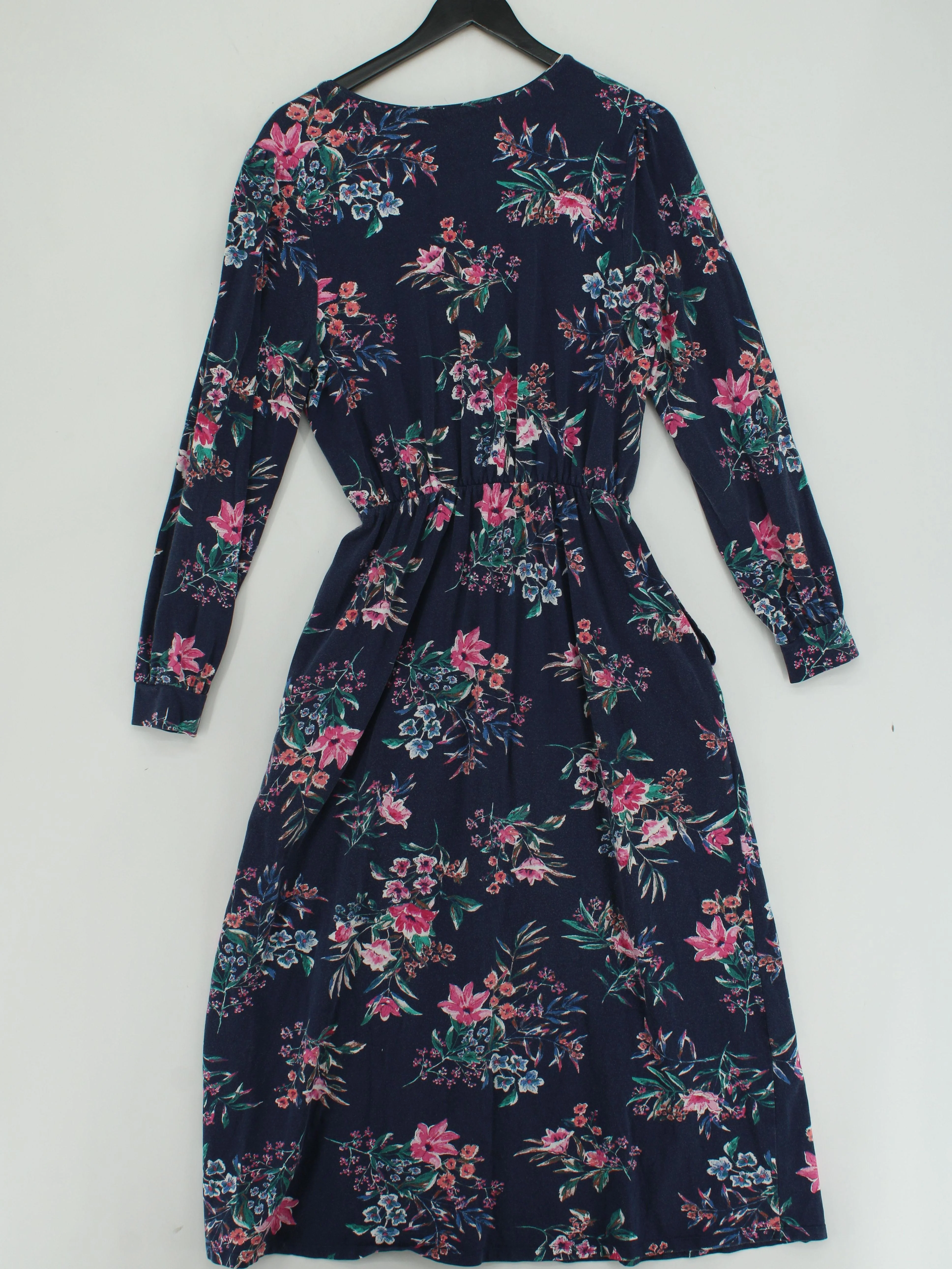 Joules Wrap Midi Dress UK14 in Blue - Image 2