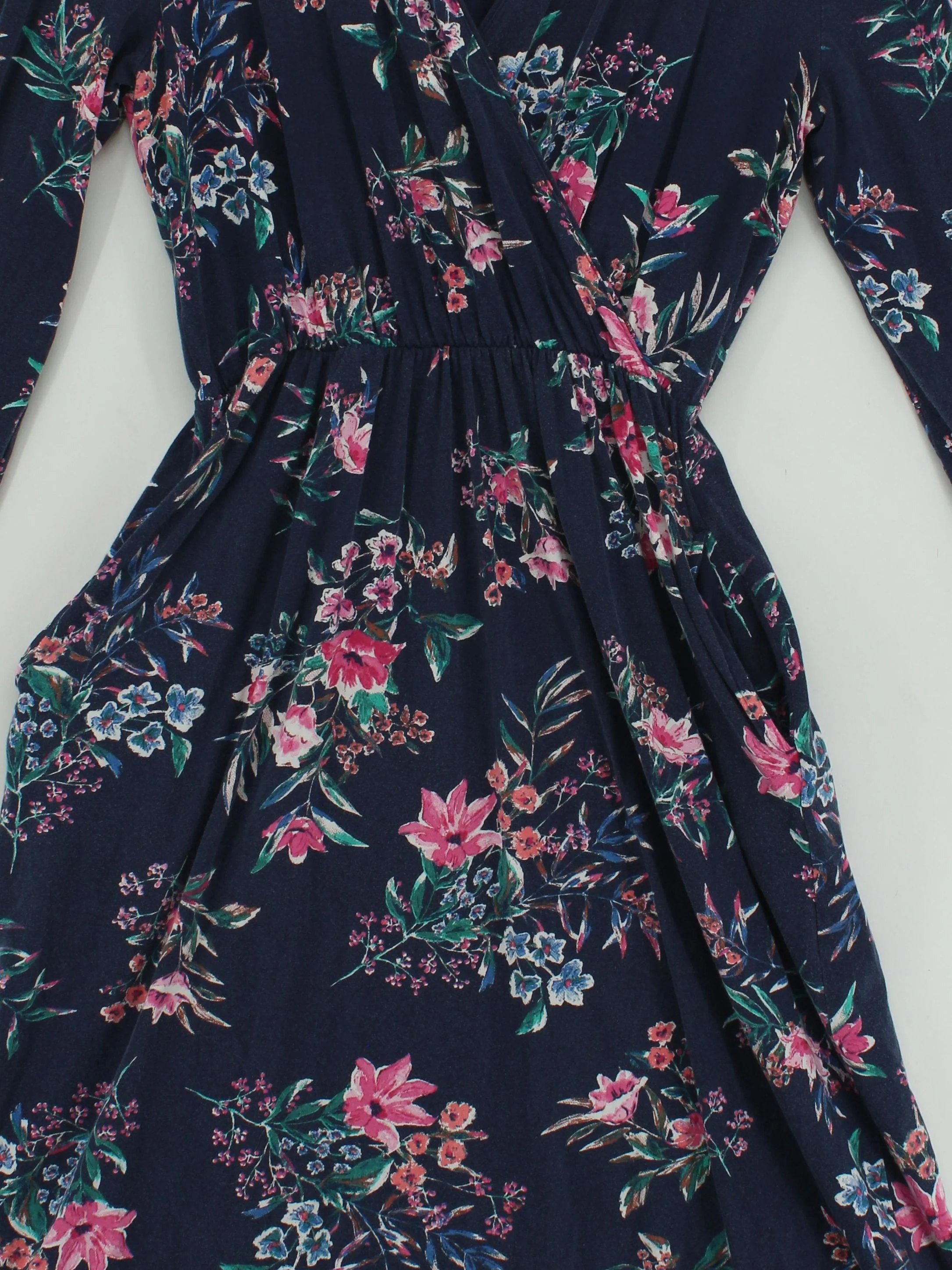 Joules Wrap Midi Dress UK14 in Blue - Image 3