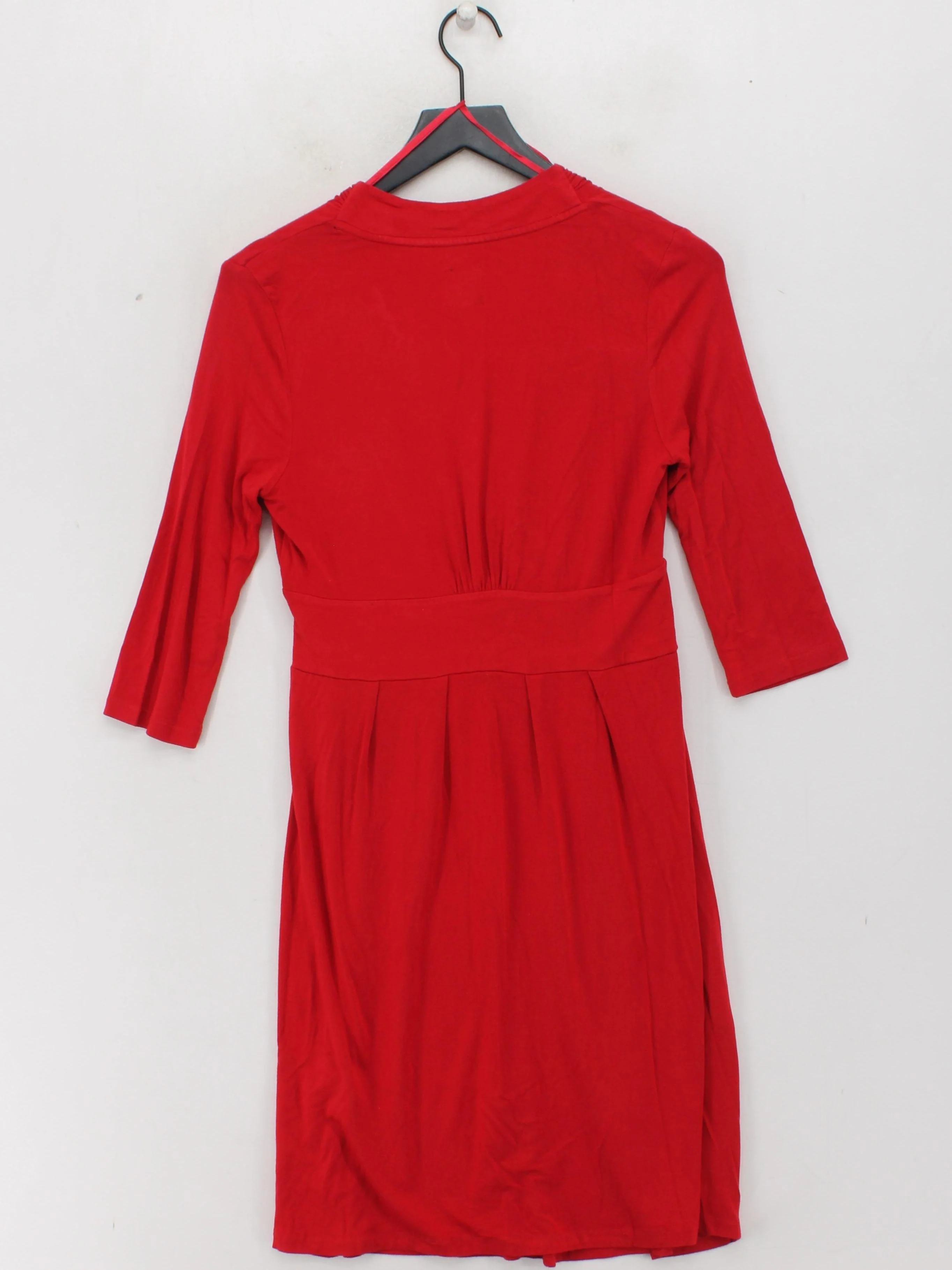 Joules Wrap Mini Dress UK12 in Red - Image 2