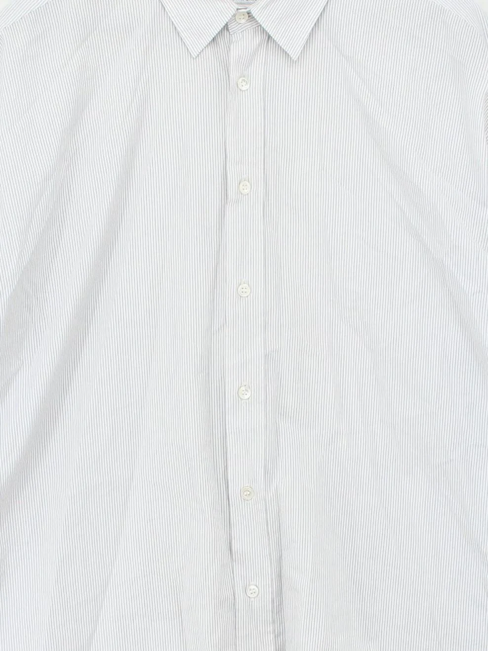 Journal Standard Men's Shirt M White Striped 100% Cotton Basic - Image 3