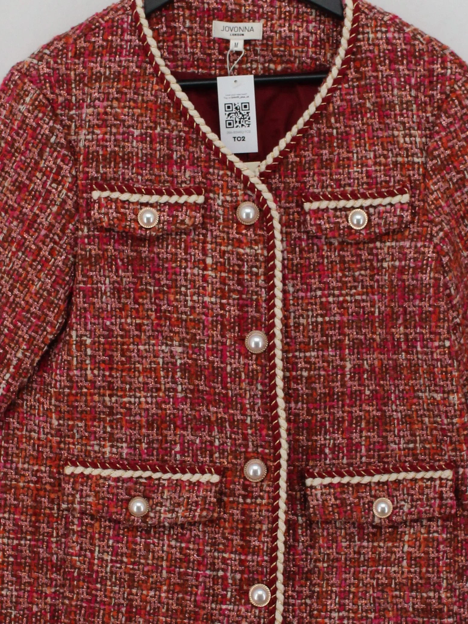 Jovonna London Bomber Jacket jacket red - Image 3