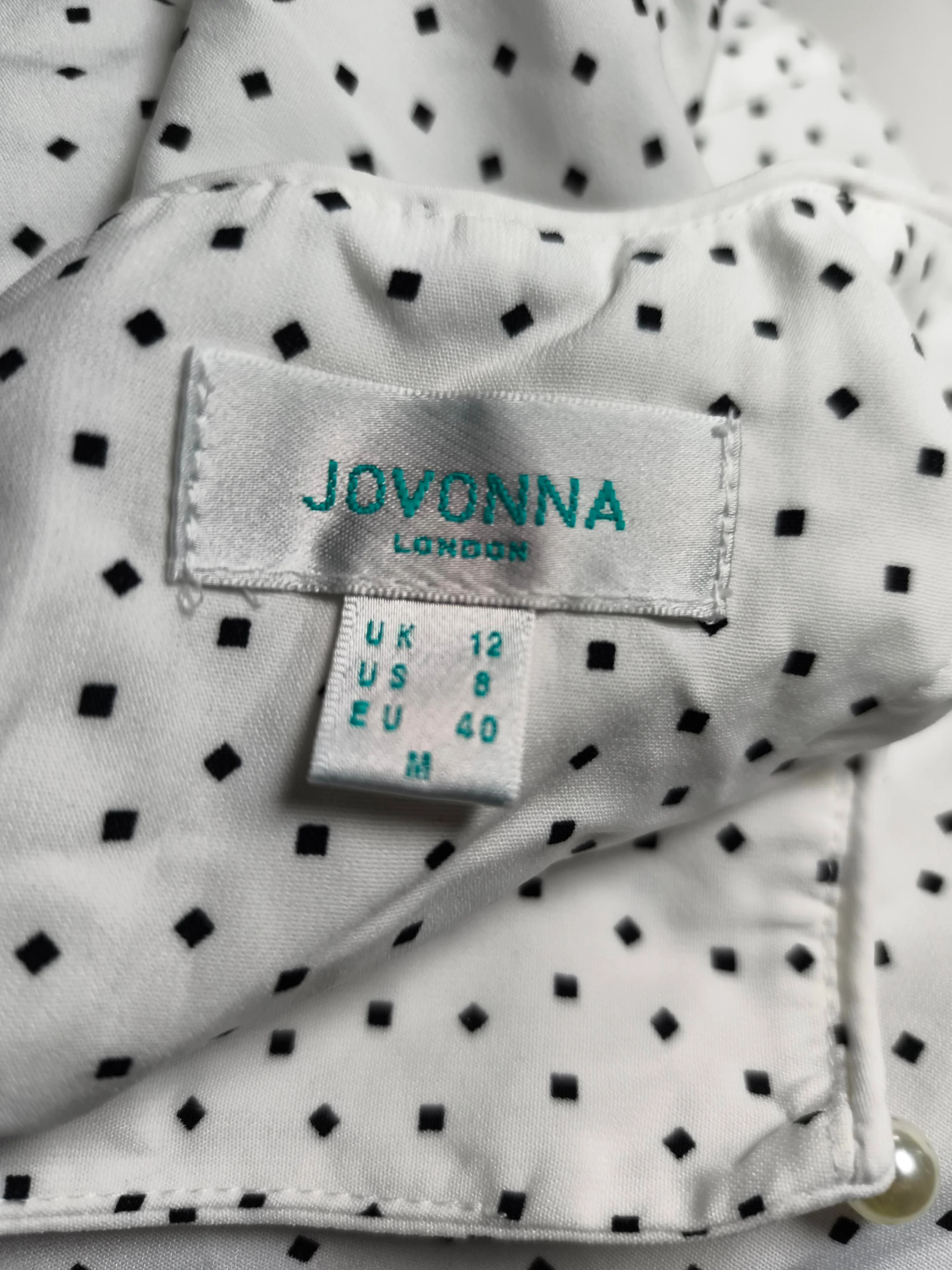 Jovonna London Women's Blouse UK 12 White 100% Polyester Basic - Image 5
