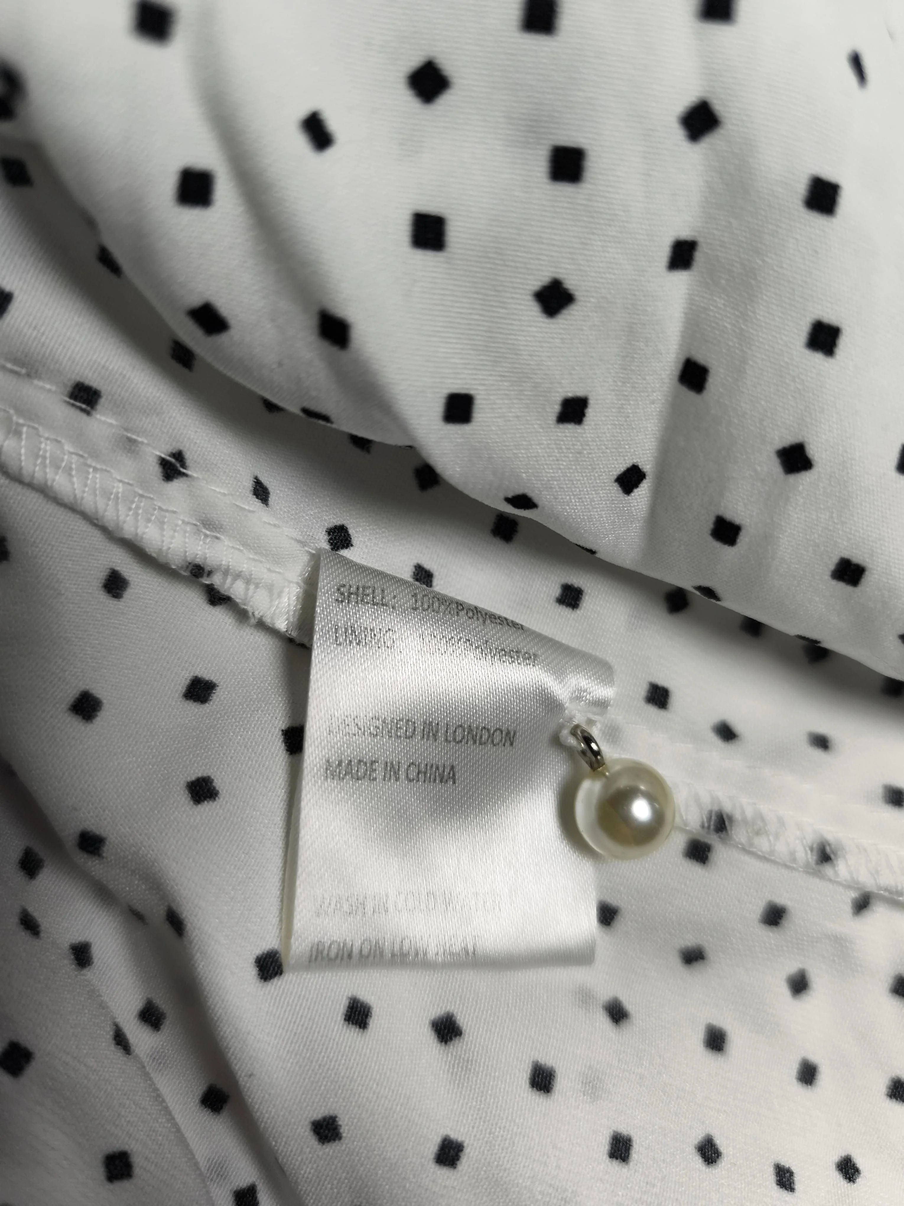 Jovonna London Women's Blouse UK 12 White 100% Polyester Basic - Image 6