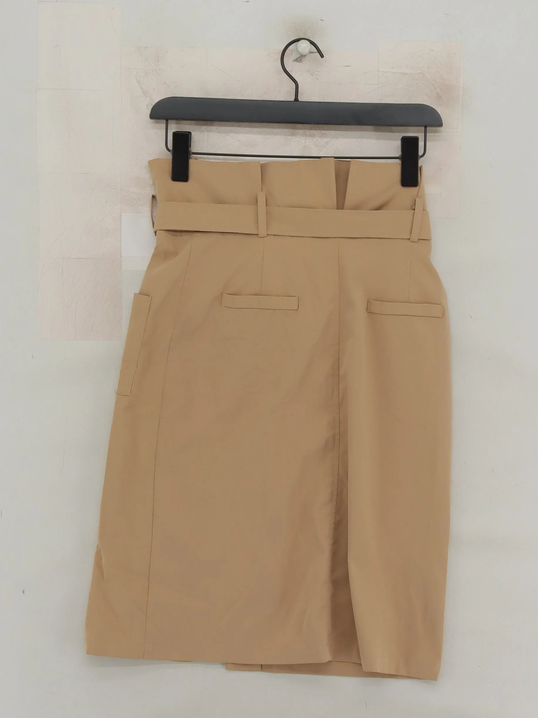 Jovonna London Women's Midi Skirt XS Tan 100% Polyester Midi Wrap - Image 2