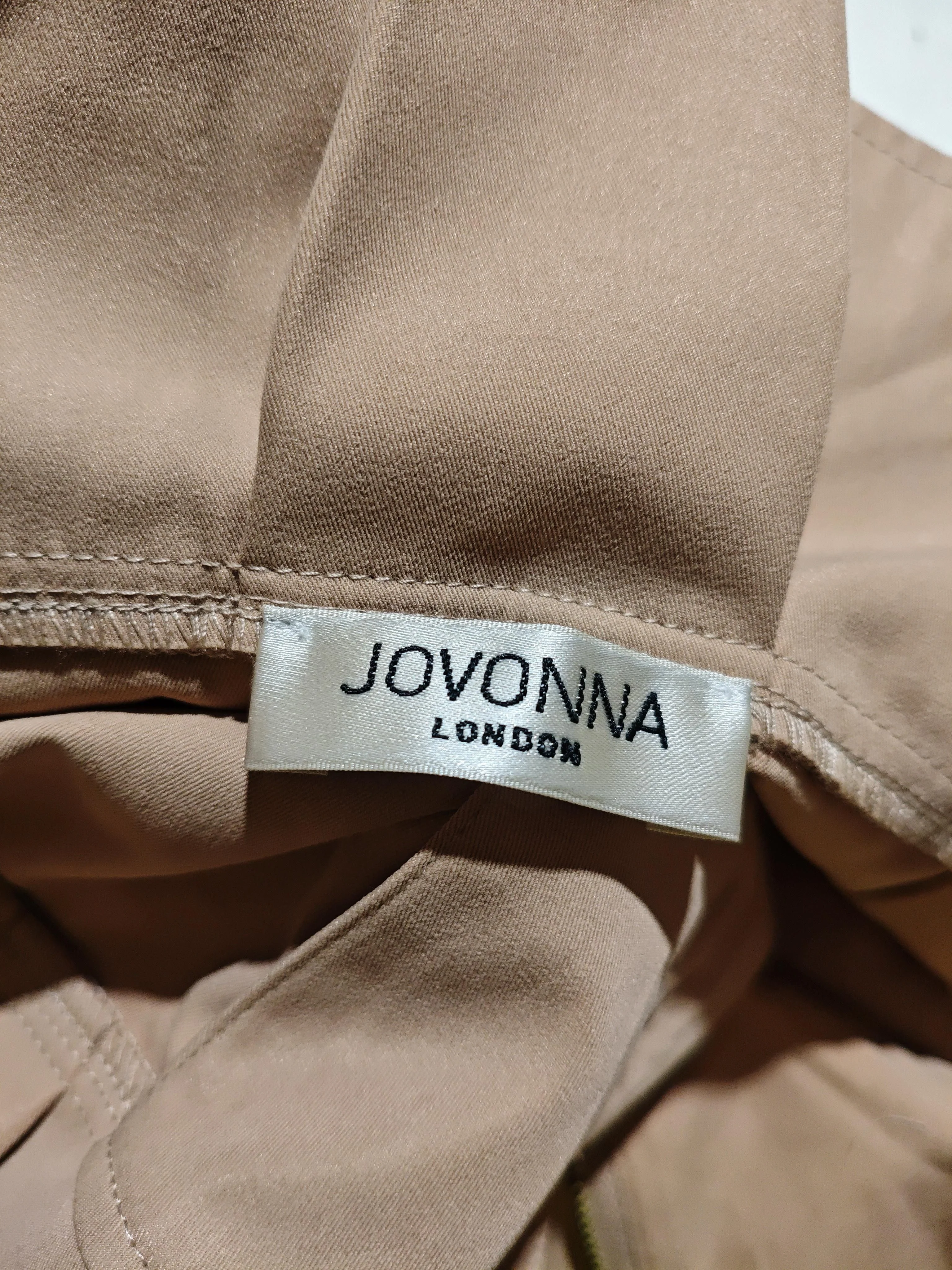Jovonna London Women's Midi Skirt XS Tan 100% Polyester Midi Wrap - Image 5