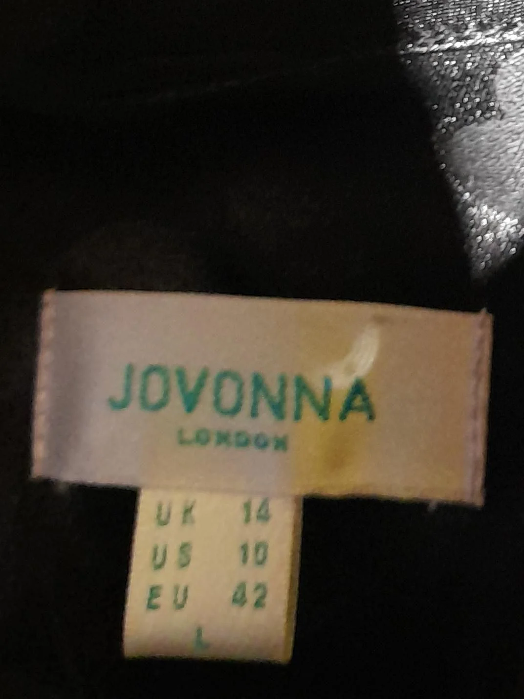 Jovonna London Women's Shirt UK 14 Black Polyester with Cotton, Elastane Basic - Image 5