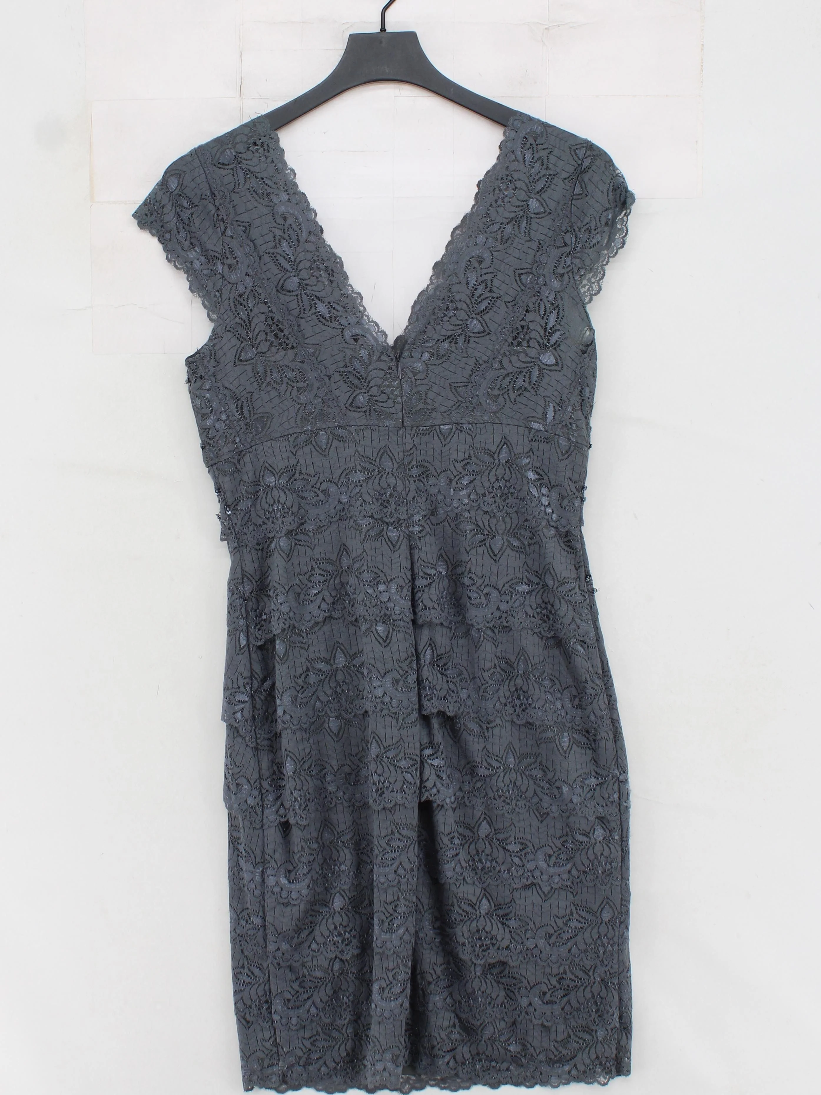 JS Boutique Bodycon Mini Dress UK10 in Grey - Image 2