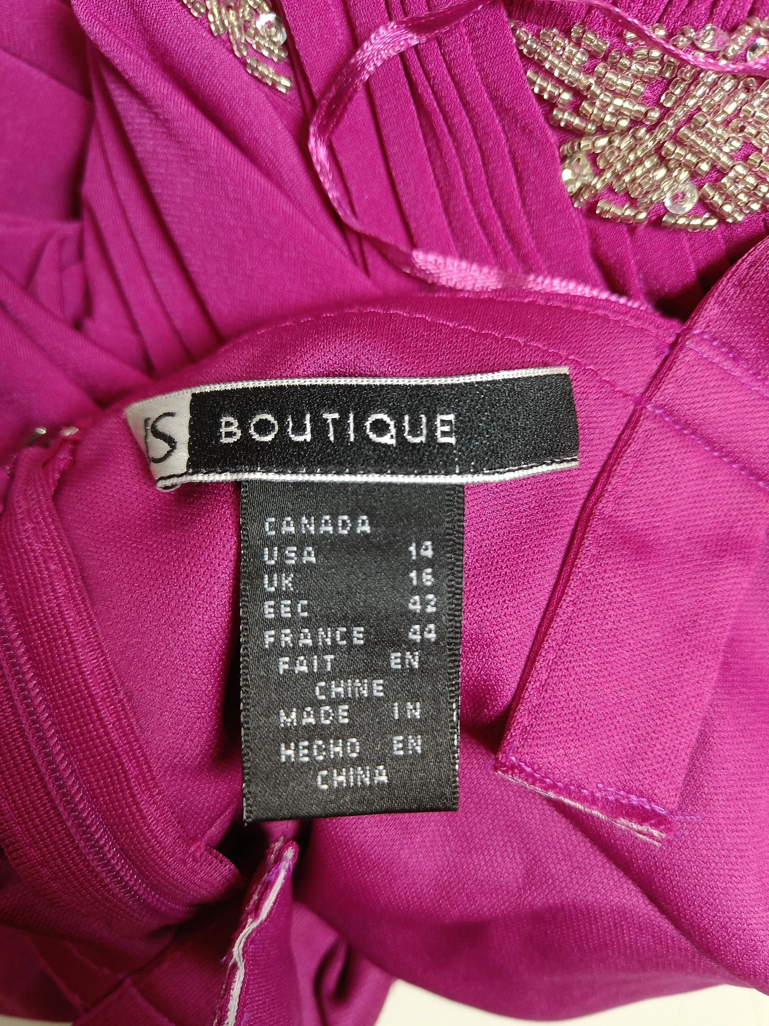 JS Boutique Maxi Dress UK16 in Pink - Image 5