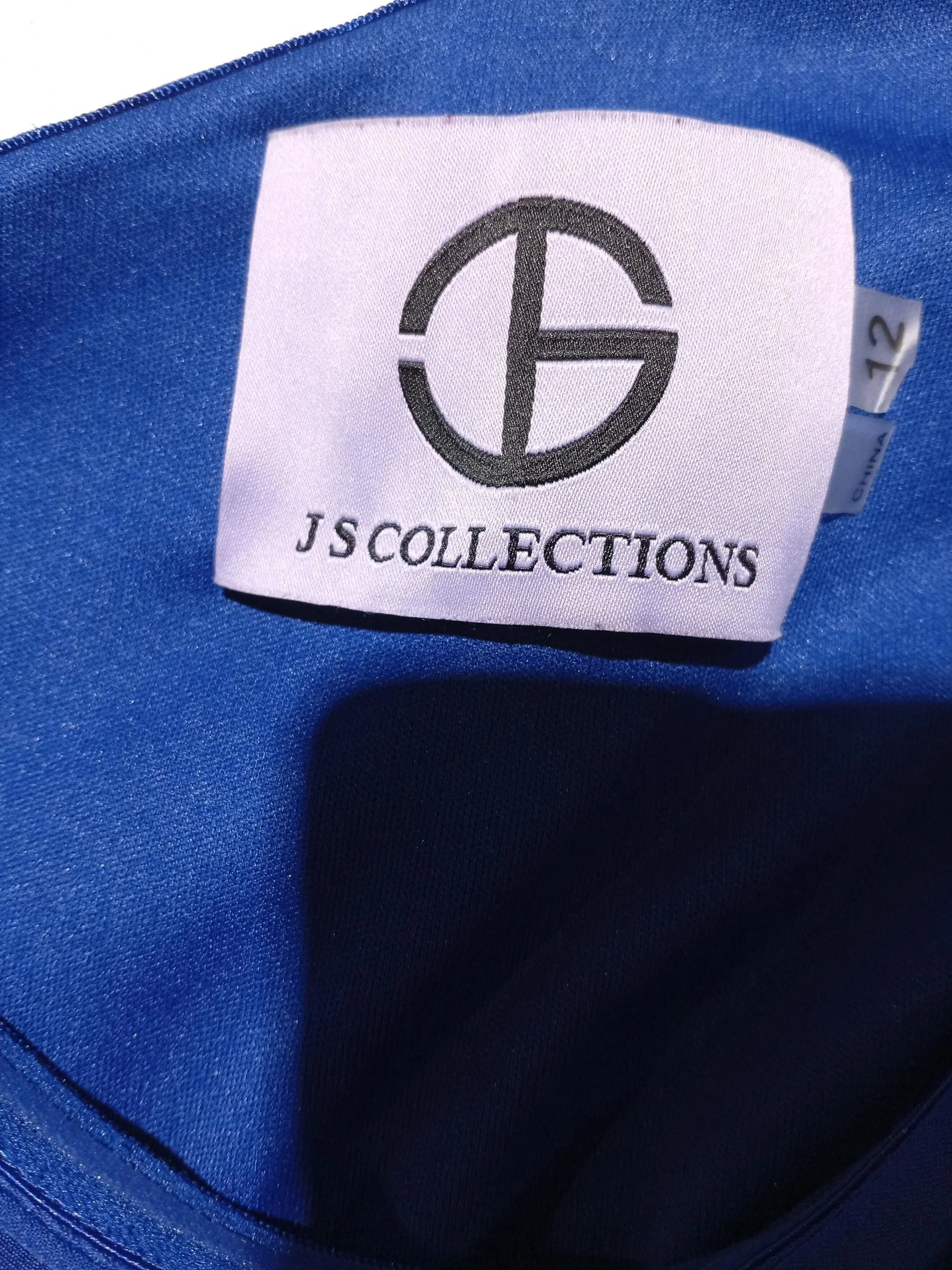 Js Collections Bodycon Midi Dress UK12 in Blue - Image 6