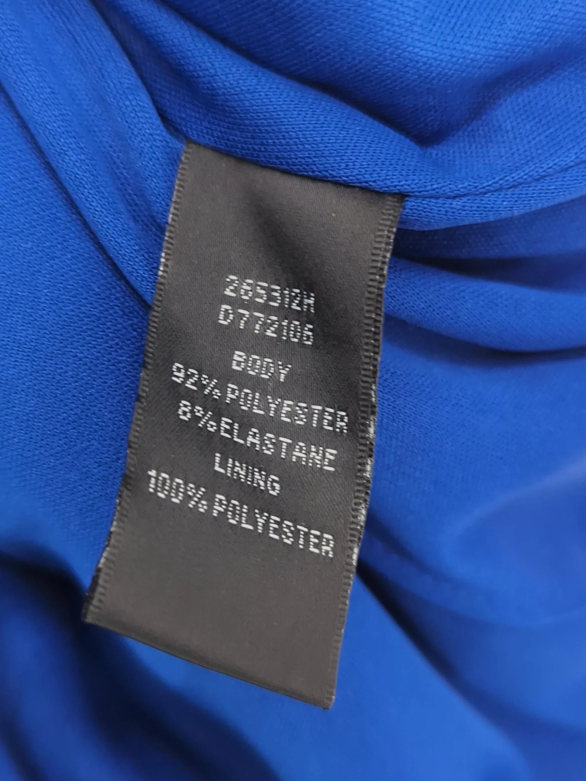 Js Collections Bodycon Midi Dress UK12 in Blue - Image 7