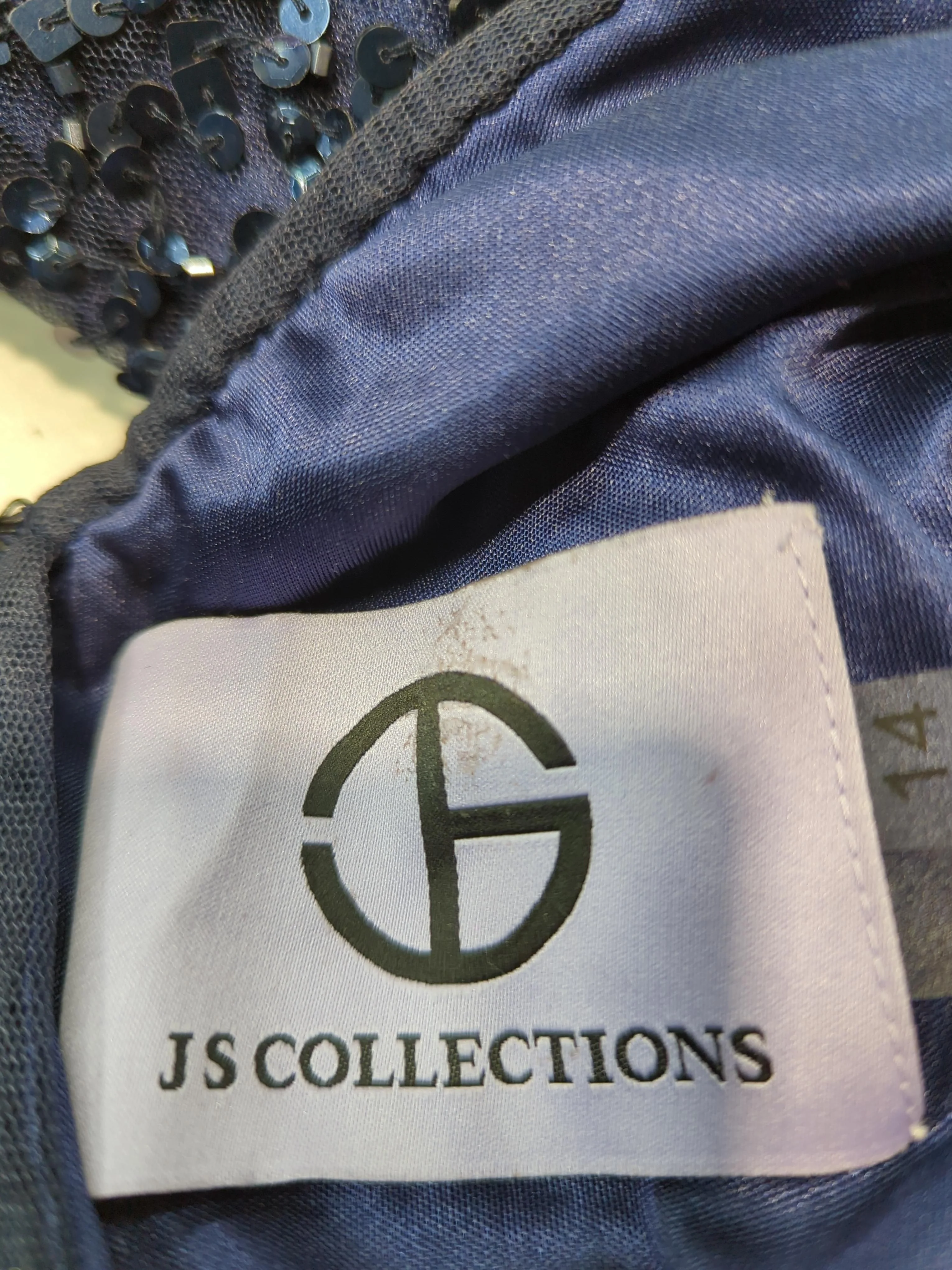 Js Collections Bodycon Mini Dress UK14 in Blue - Image 5