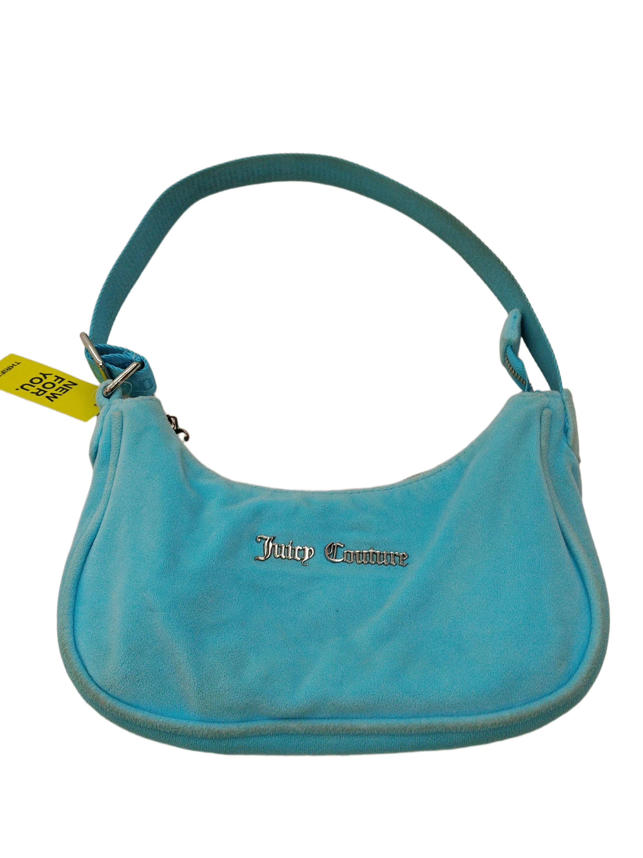 Juicy Couture Women's Bag Blue Polyester with Elastane Shoulder Bag