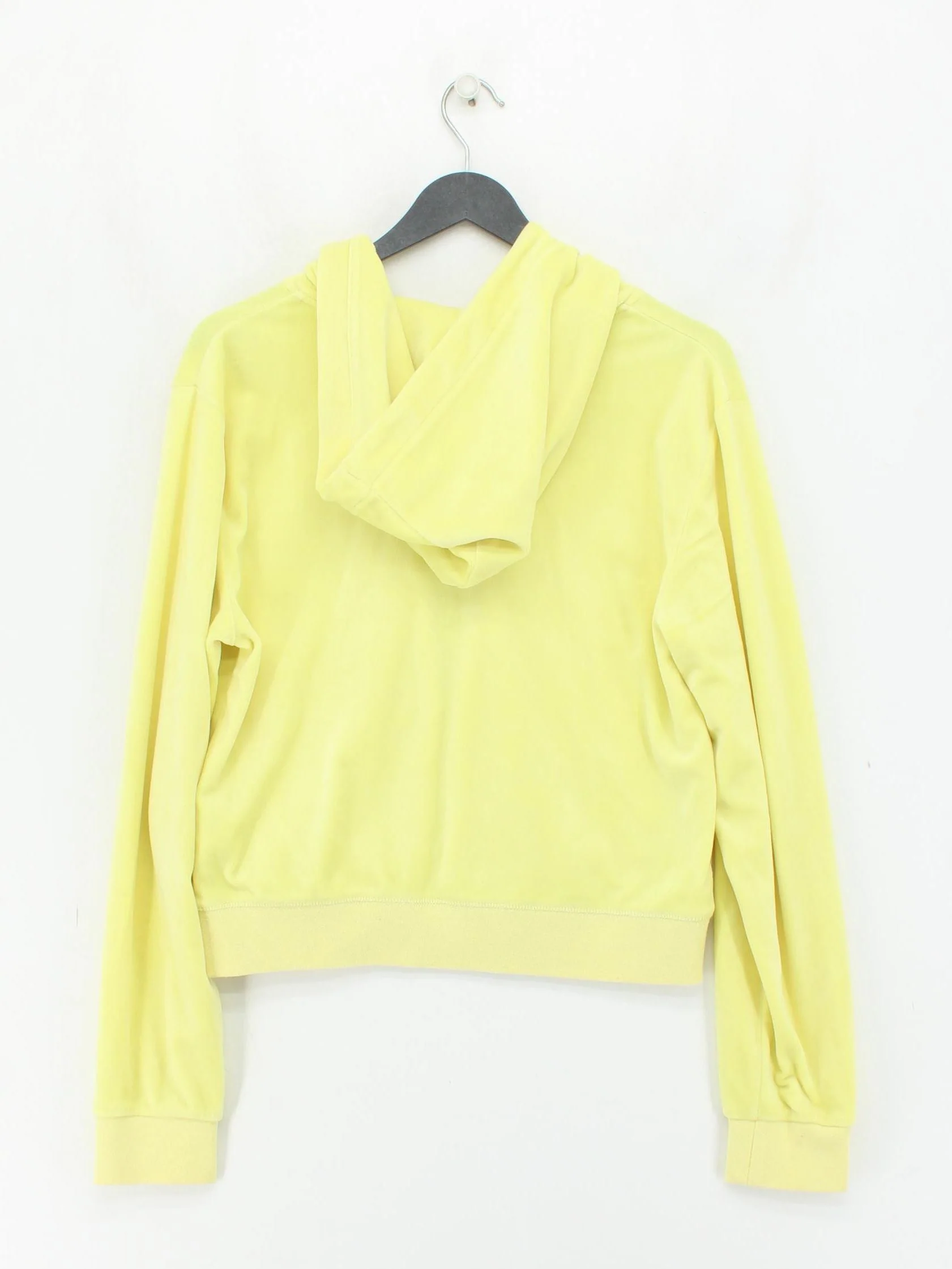 Juicy Couture Women's Hoodie L Yellow Polyester with Elastane Pullover - Image 2