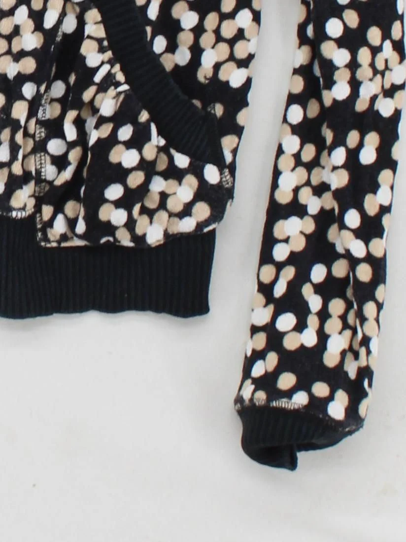 Juicy Couture Women's Hoodie M Multi Polkadot Cotton with Rayon Pullover - Image 4