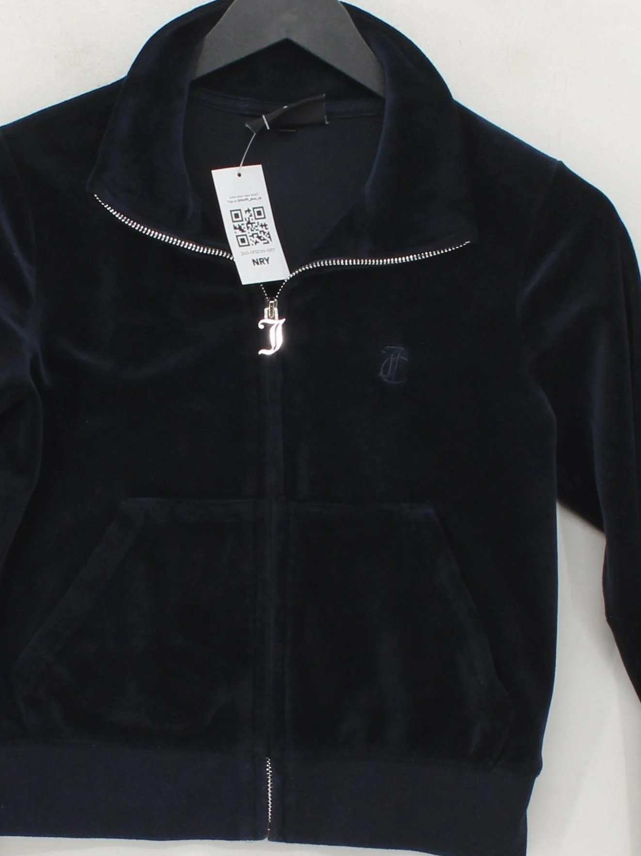 Juicy Couture Women's Hoodie S Blue Polyester with Elastane Full Zip - Image 3
