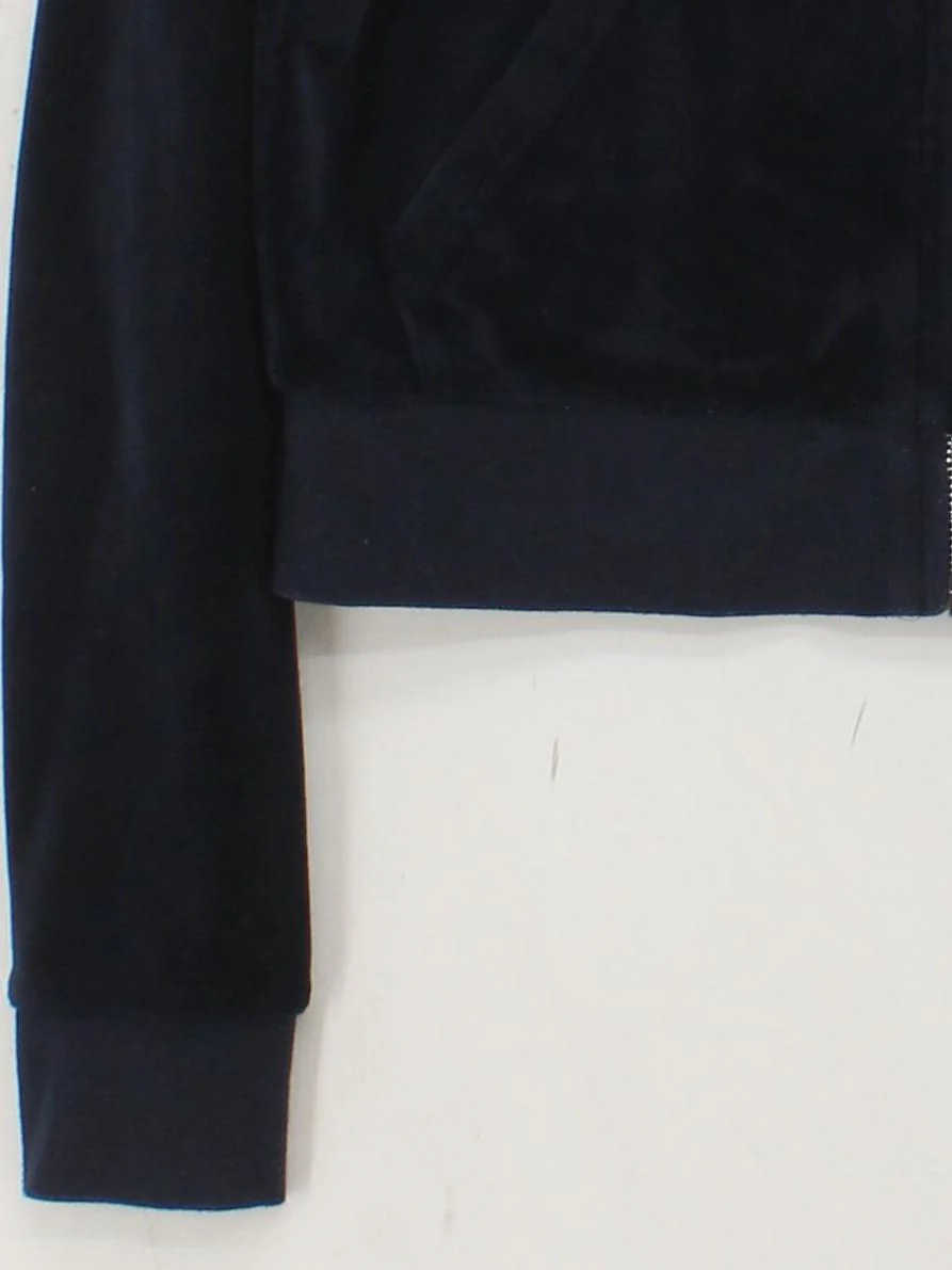 Juicy Couture Women's Hoodie S Blue Polyester with Elastane Full Zip - Image 4