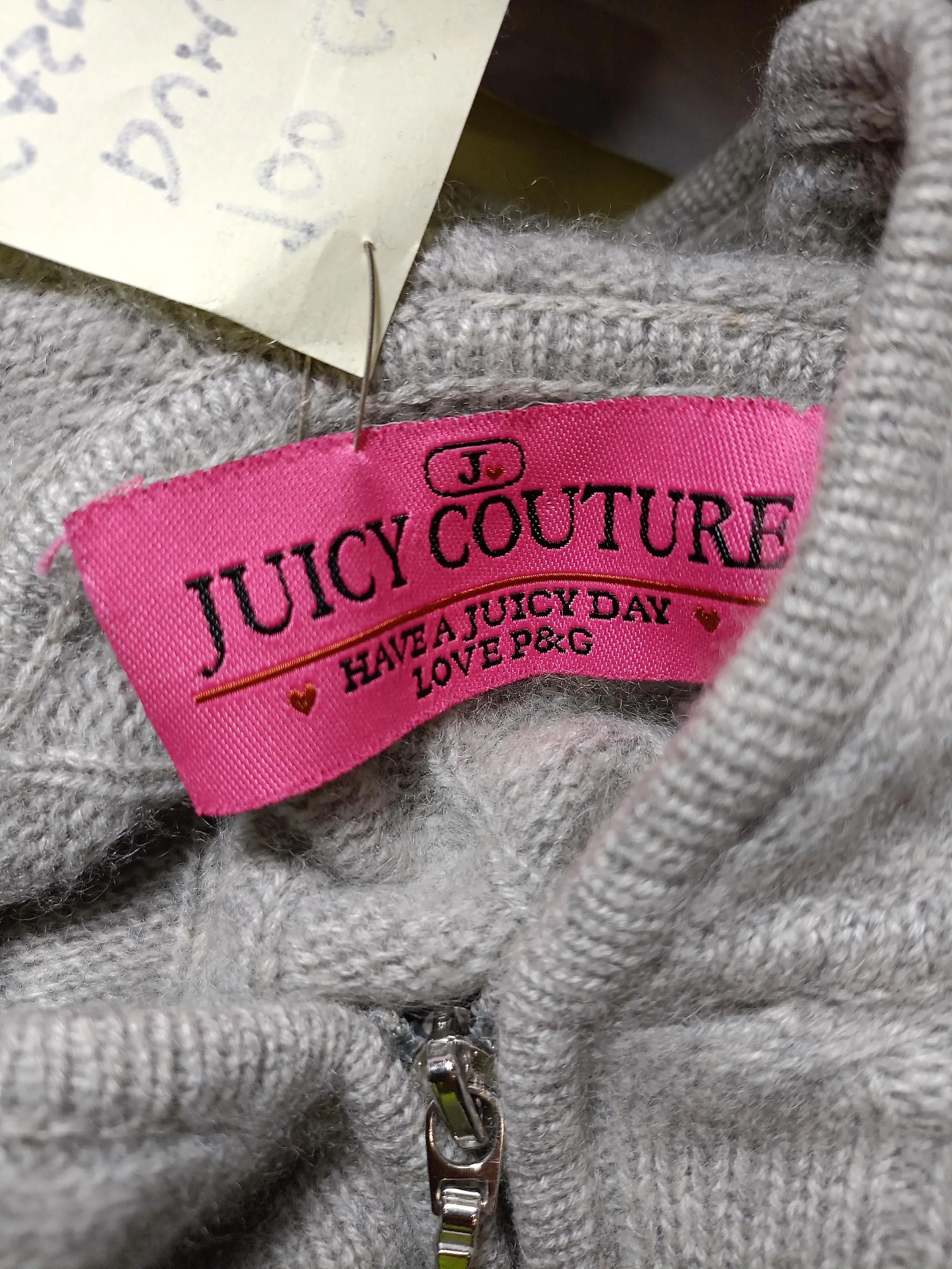 Juicy Couture Women's Hoodie S Grey 100% Cashmere Pullover - Image 7
