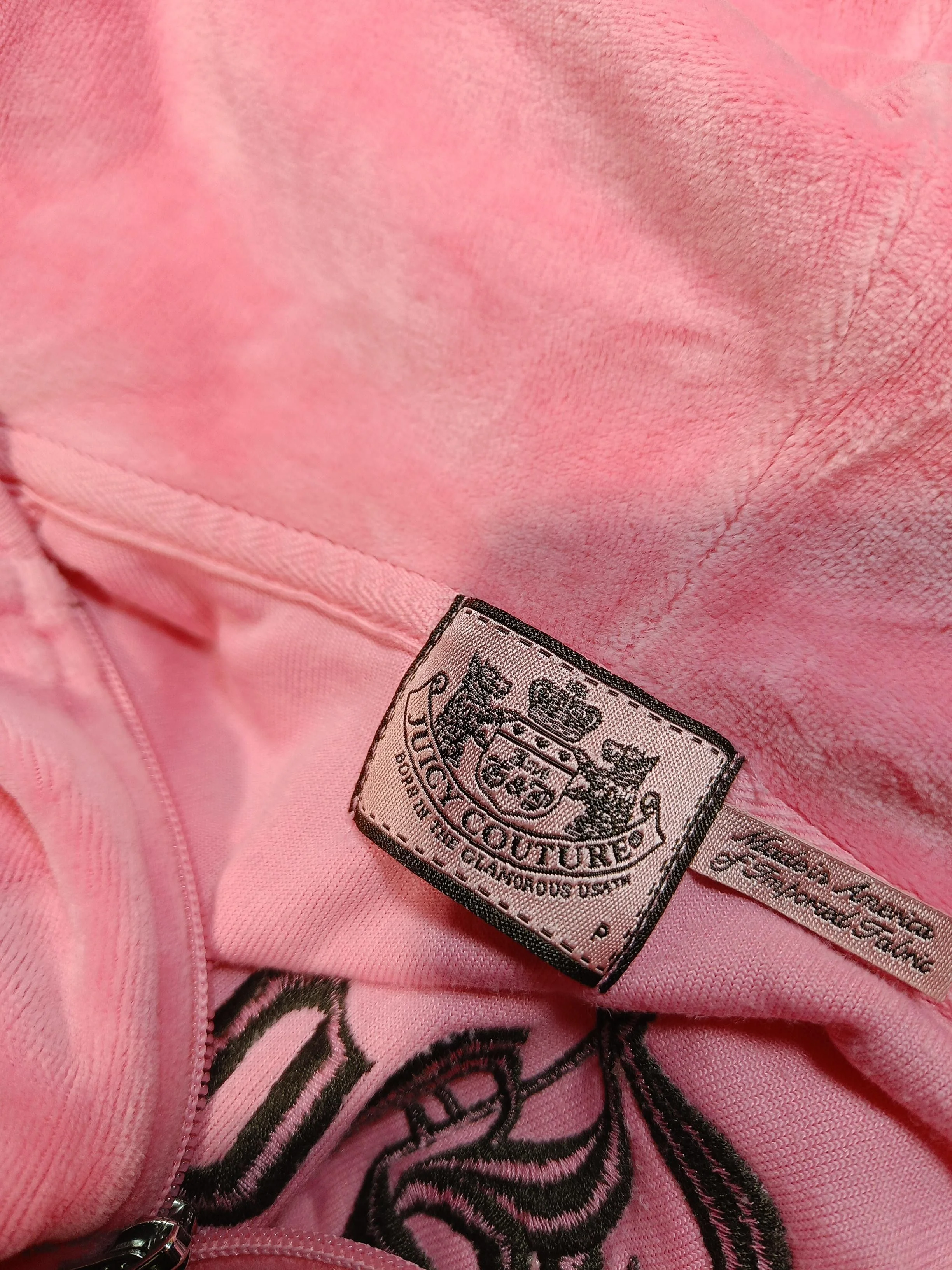 Juicy Couture Women's Hoodie S Pink Graphic 100% Other Pullover - Image 5
