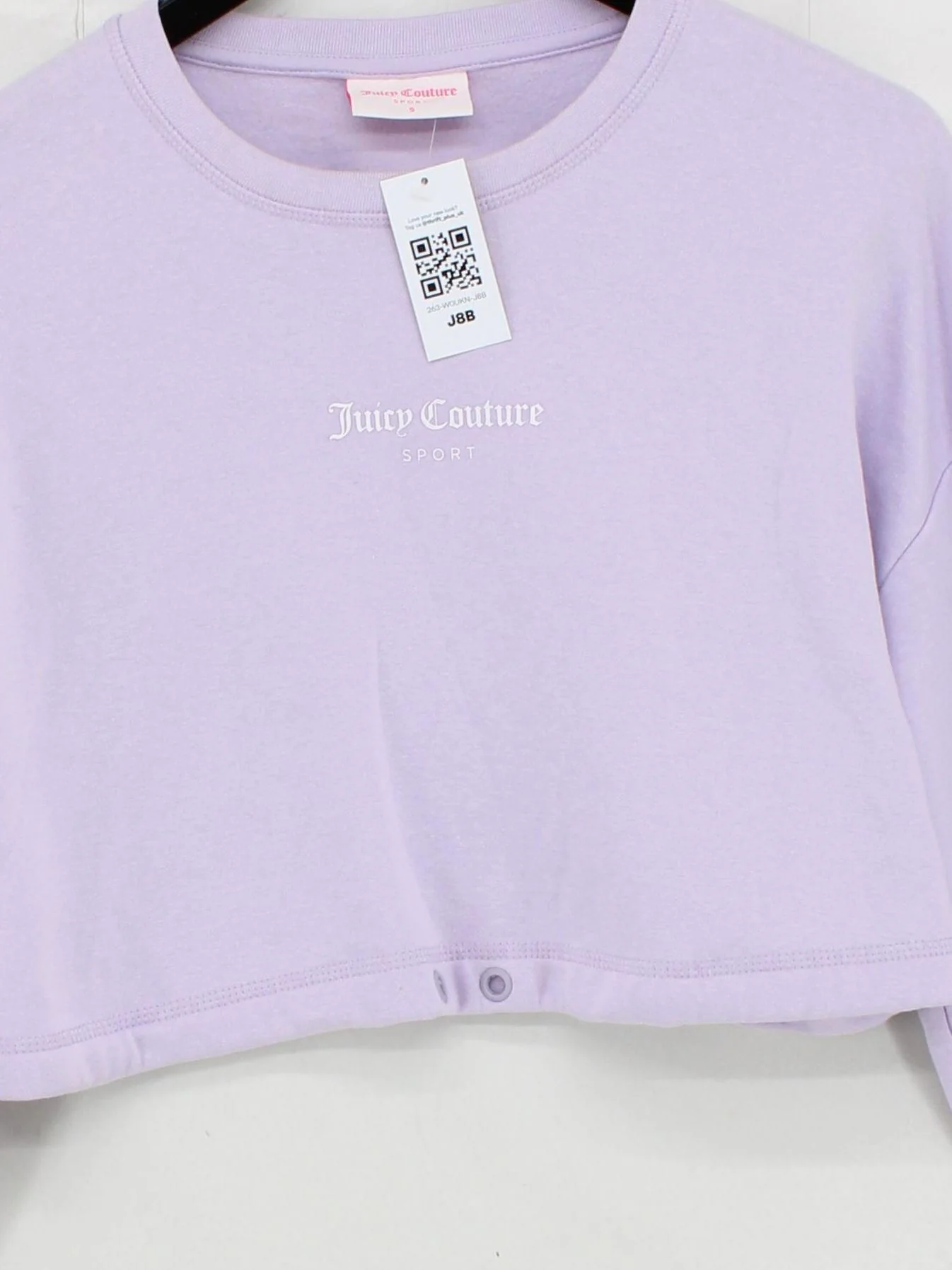 Juicy Couture Women's Hoodie S Purple Cotton with Polyester Pullover - Image 3