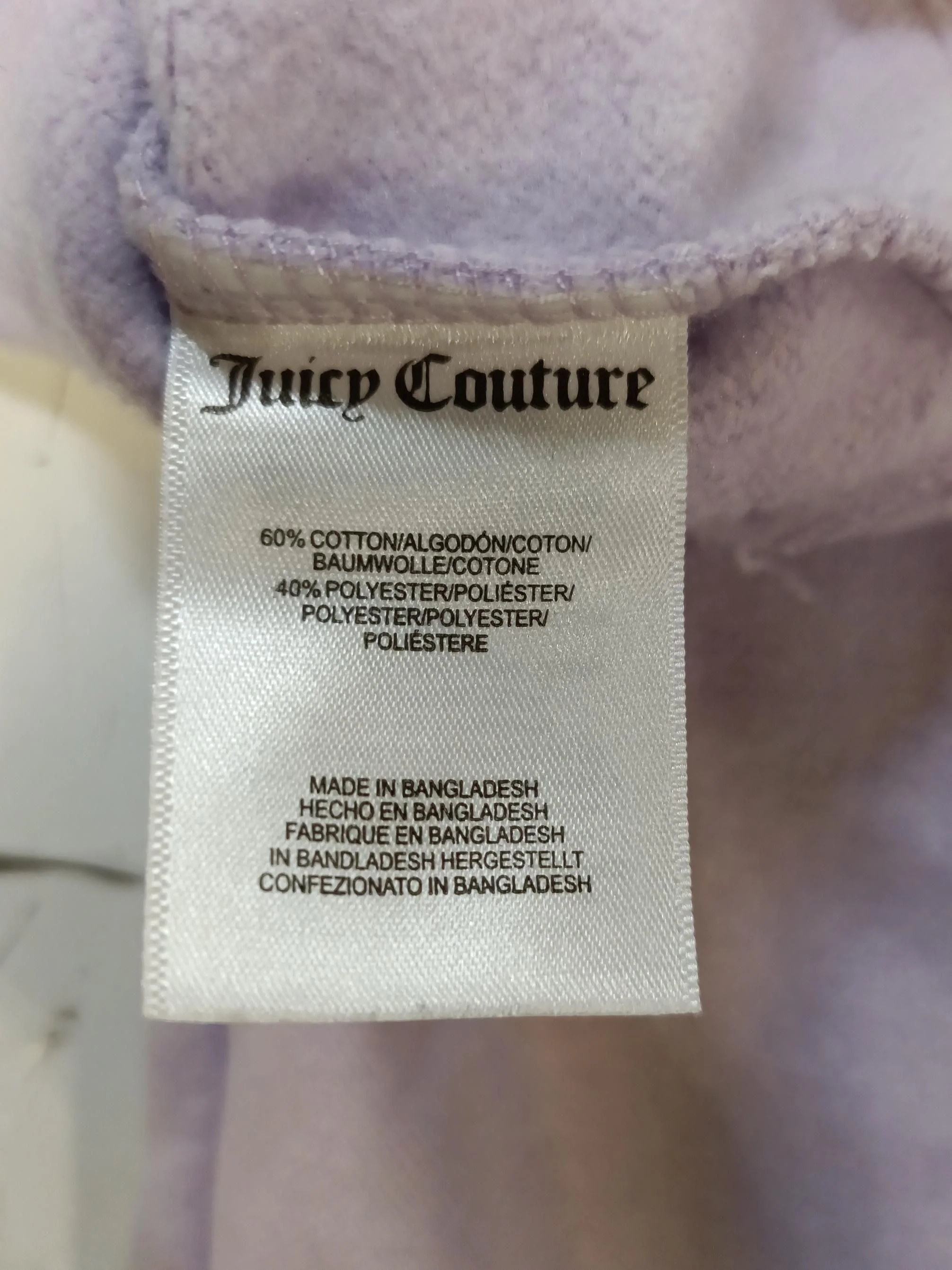 Juicy Couture Women's Hoodie S Purple Cotton with Polyester Pullover - Image 8