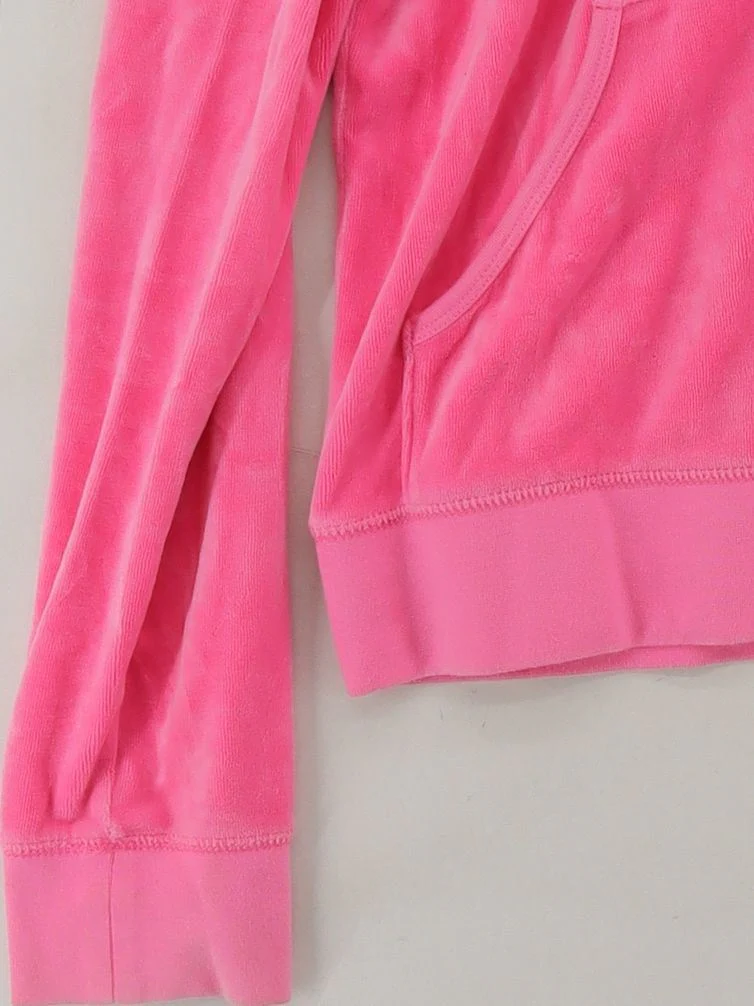 Juicy Couture Women's Hoodie XL Pink Graphic Cotton with Polyester Pullover - Image 4
