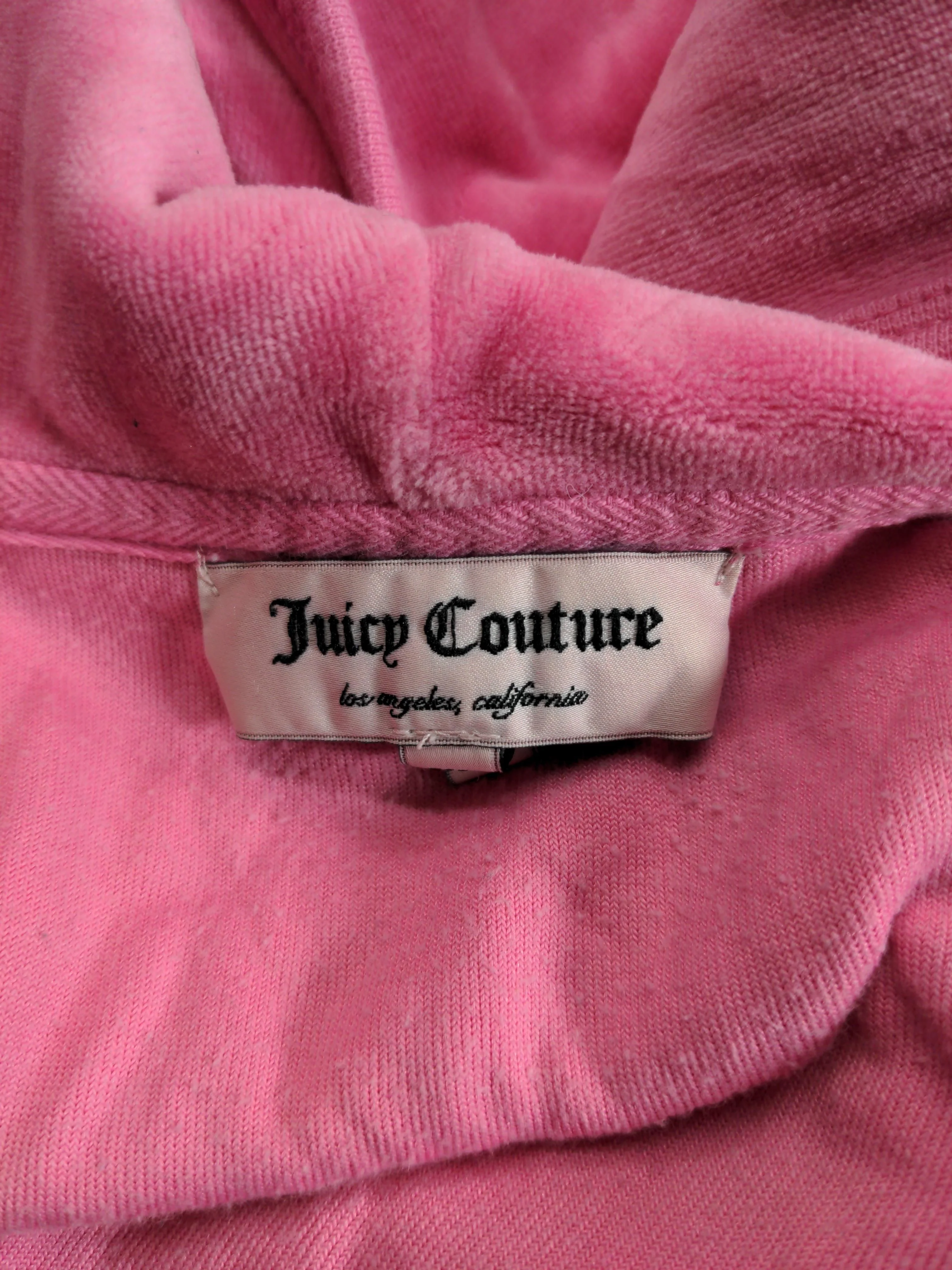 Juicy Couture Women's Hoodie XL Pink Graphic Cotton with Polyester Pullover - Image 5